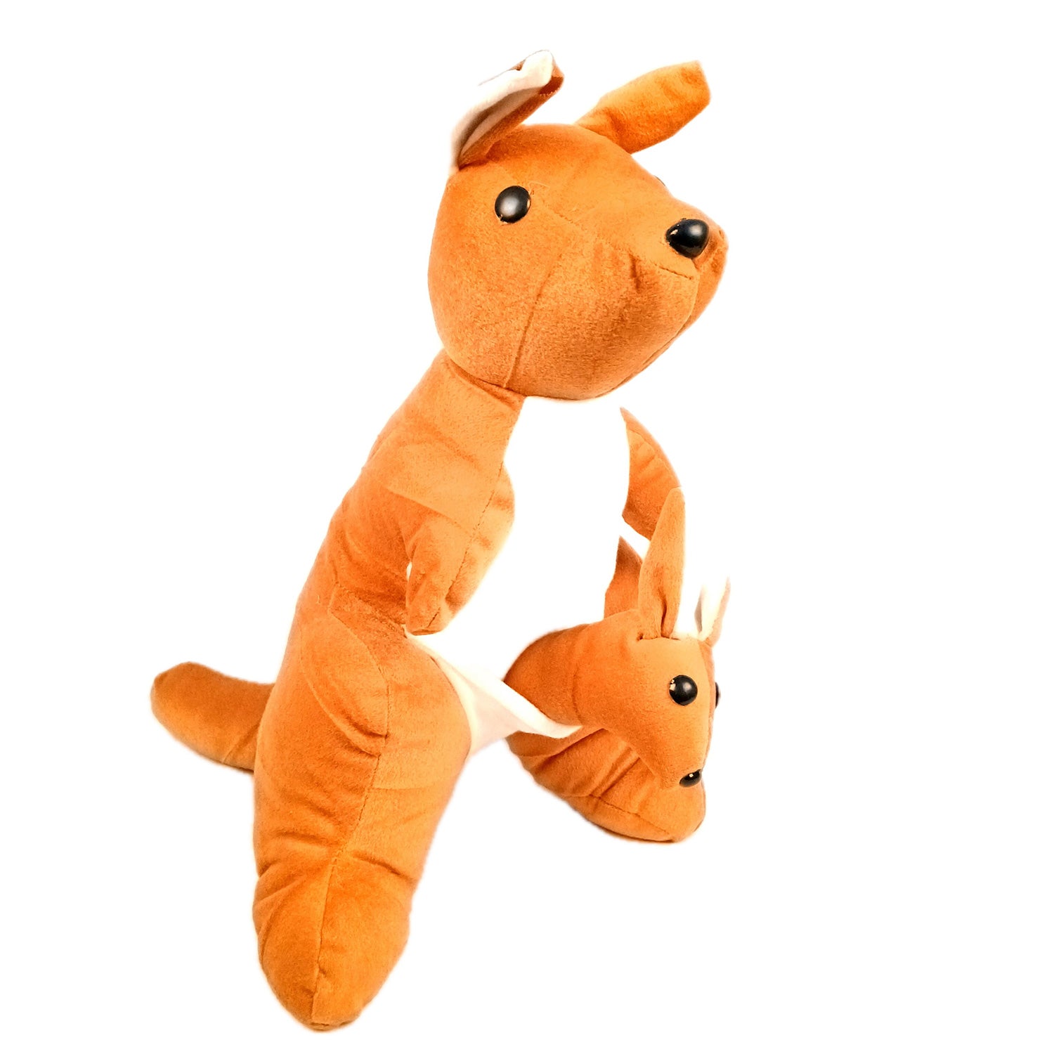 Kangaroo with Baby Soft Toy | Plush Toys | Cute Stuffed Animal - for Kids, Babies, Boys, Girls, Friends, Gifts, Birthday, Friendship Day I Gifts for Him/Her - Apkamart