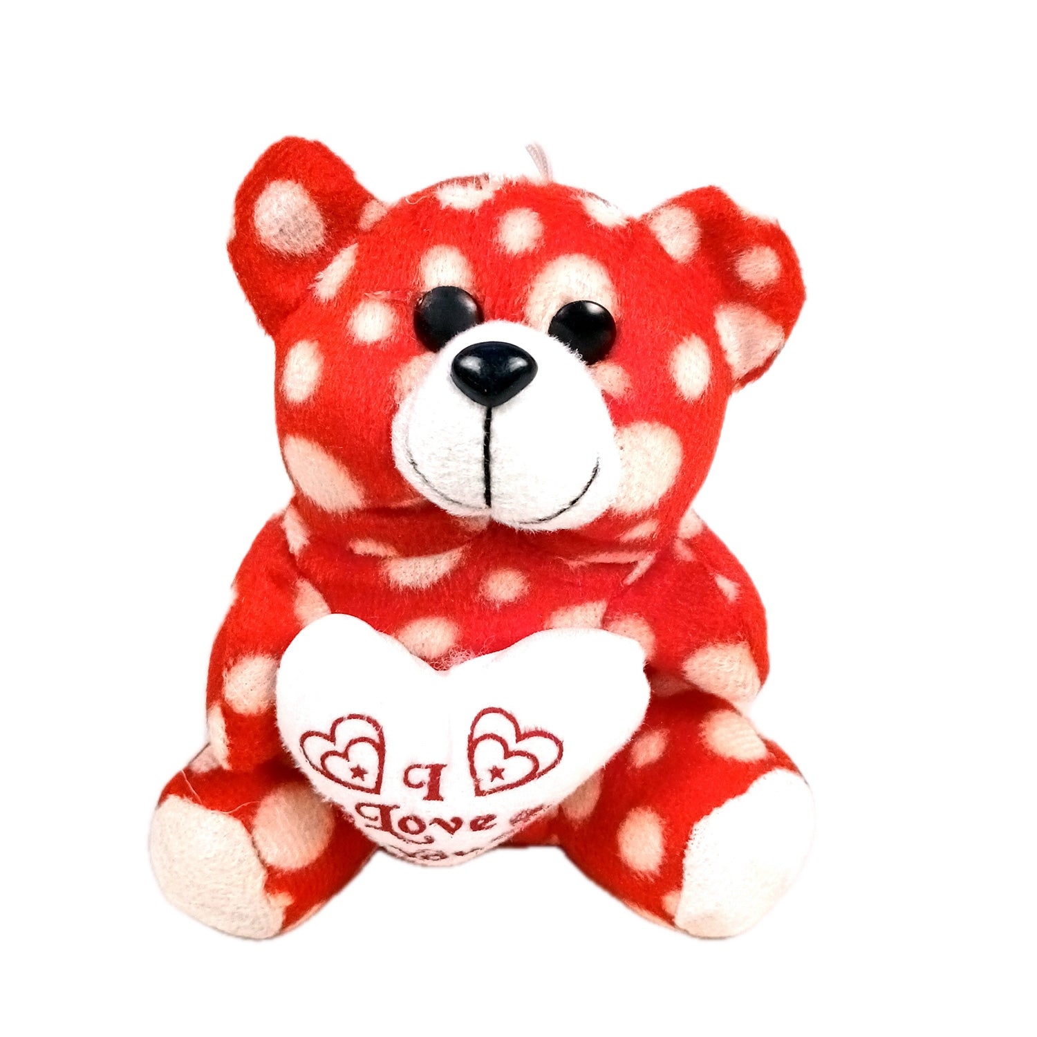 Teddy Bear Soft Toy | Hanging Plush Toys | Cute Stuffed Animal for Car Dashboard - for Kids, Babies, Boys, Girls, Friends, Gifts, Birthday, Friendship Day (Red) - Apkamart #Colour_Red