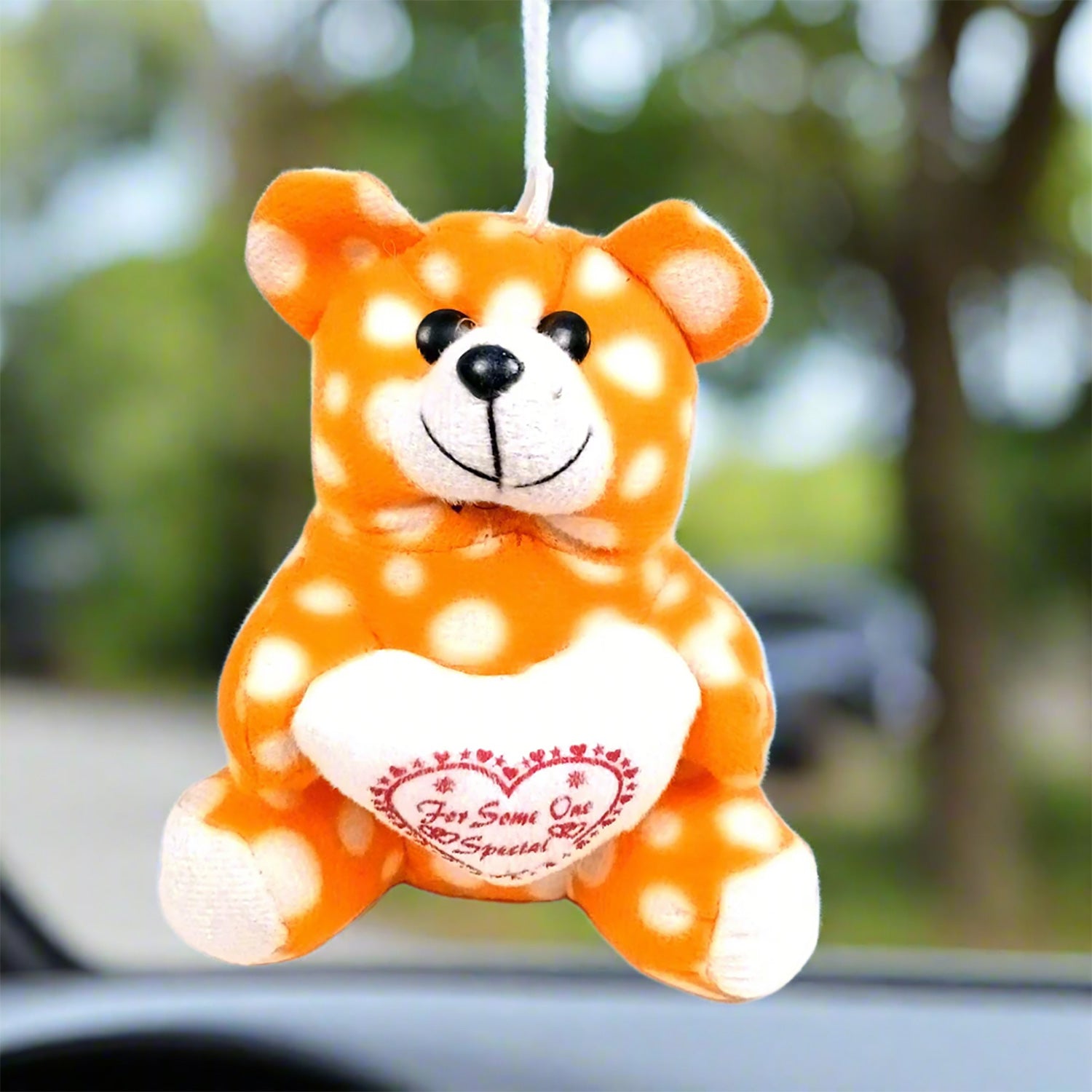 Teddy Bear Soft Toy | Hanging Plush Toys | Cute Stuffed Animal for Car Dashboard - for Kids, Babies, Boys, Girls, Friends, Gifts, Birthday, Friendship Day (Yellow) - Apkamart