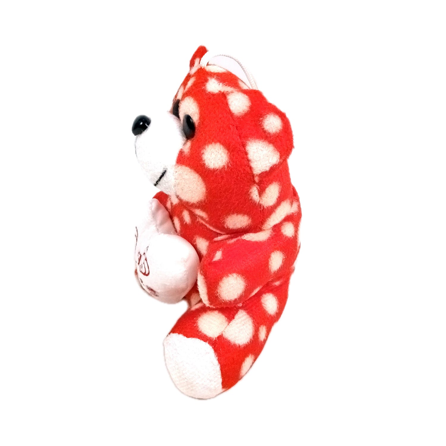 Teddy Bear Soft Toy | Hanging Plush Toys | Cute Stuffed Animal for Car Dashboard - for Kids, Babies, Boys, Girls, Friends, Gifts, Birthday, Friendship Day (Red) - Apkamart