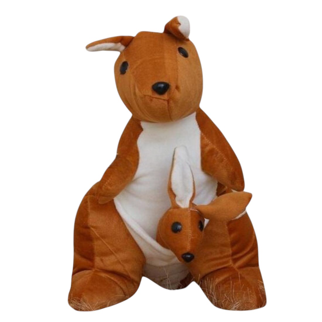 Kangaroo with Baby Soft Toy | Plush Toys | Cute Stuffed Animal - for Kids, Babies, Boys, Girls, Friends, Gifts, Birthday, Friendship Day I Gifts for Him/Her - Apkamart