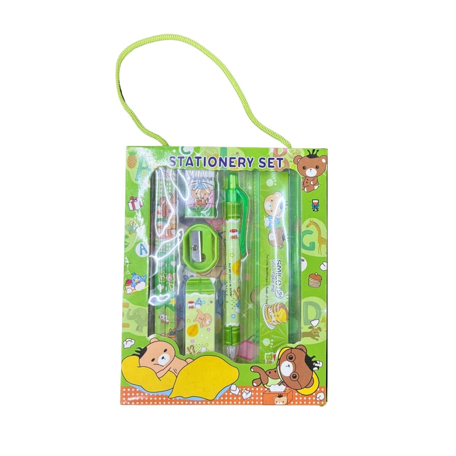 Stationary Kit for Kids & Students | Complete School Stationary Kit with Pencil, Eraser, Scale Sharpener & Study Essentials - Apkamart #Style_Pack Of 1