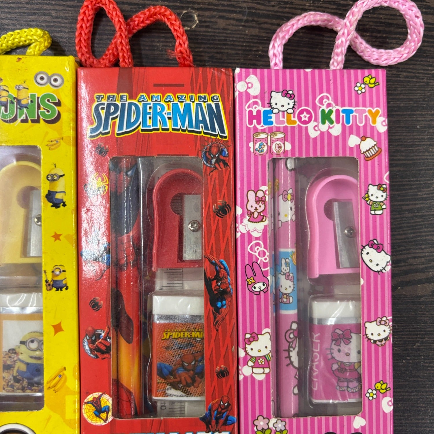 Cartoon Design Stationary Kit for Kids & Students | Complete School Stationary Kit with Pencil, Eraser, Sharpener & Study Essentials