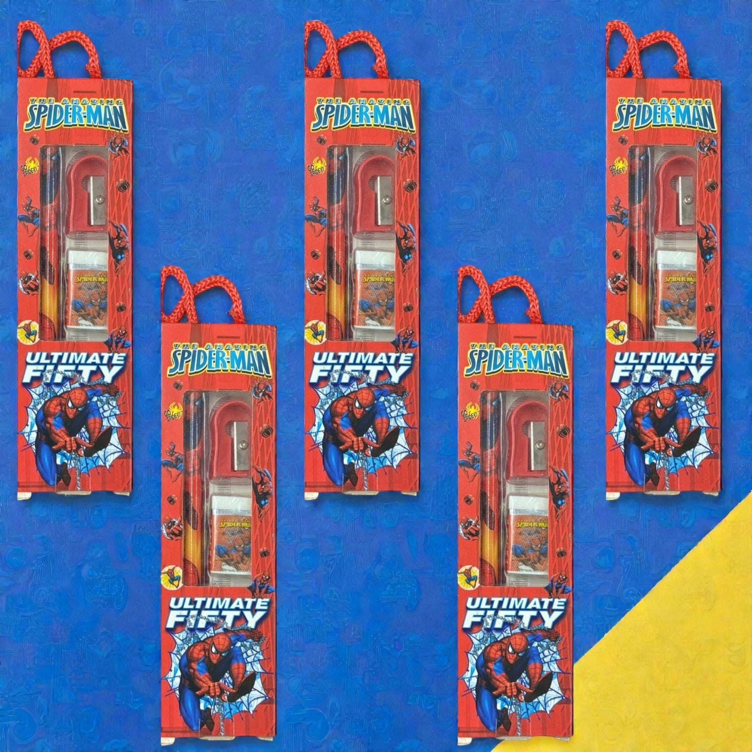 Cartoon Design Stationary Kit for Kids & Students | Complete School Stationary Kit with Pencil, Eraser, Sharpener & Study Essentials - Apkamart #Style_Pack Of 5