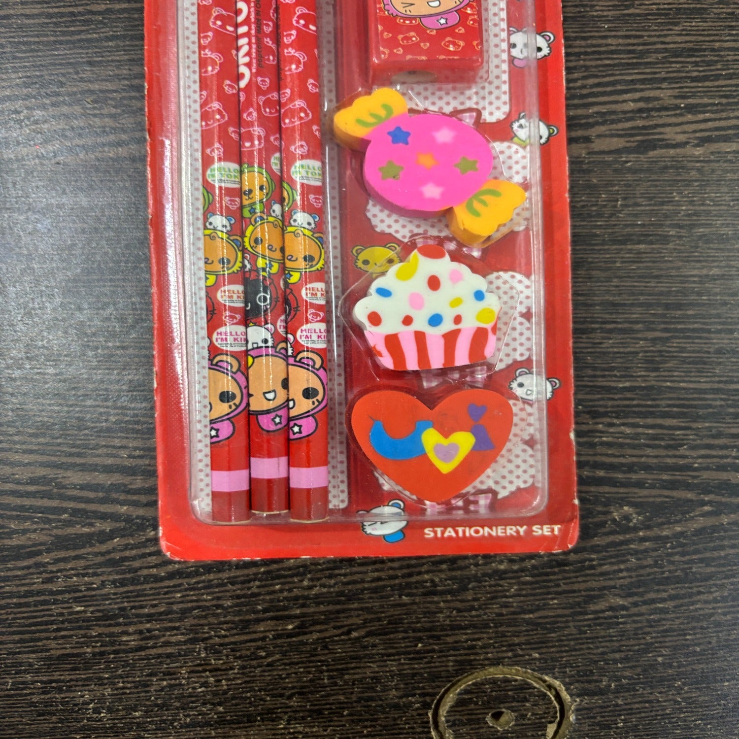 Cartoon Design Stationary Kit for Kids & Students | Complete School Stationary Kit with Pencil, Eraser, Sharpener & Study Essentials