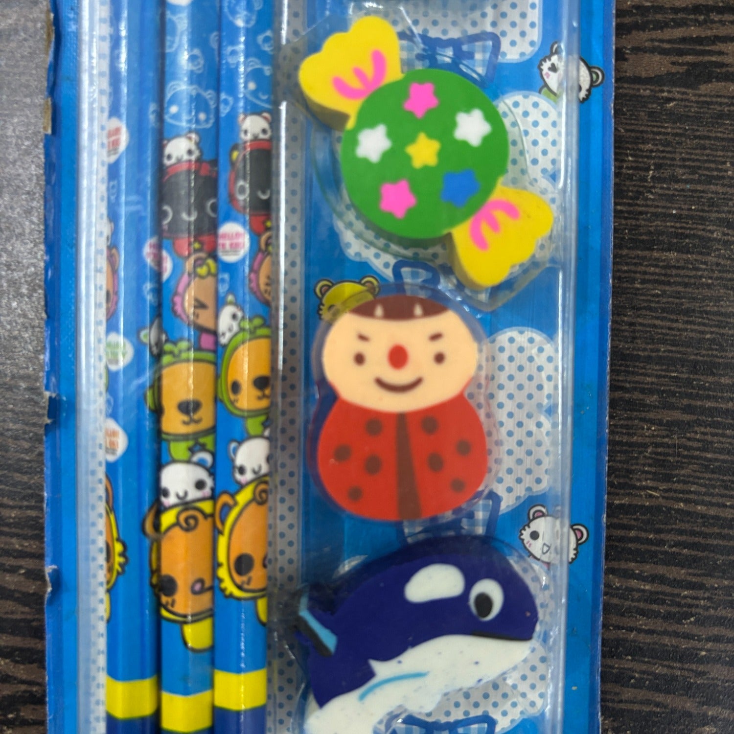 Cartoon Design Stationary Kit for Kids & Students | Complete School Stationary Kit with Pencil, Eraser, Sharpener & Study Essentials