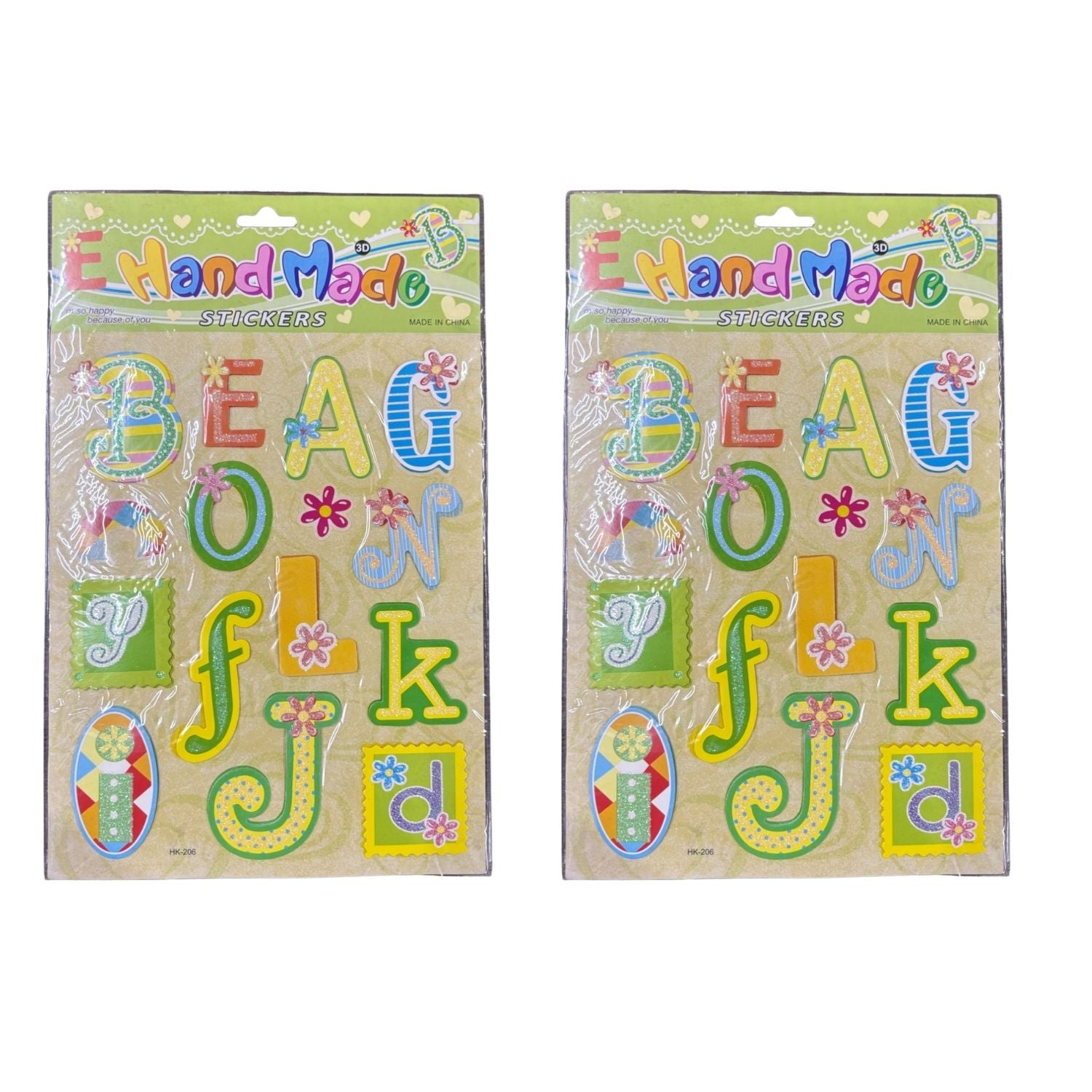 Self Adhesive Sticker Pack for Kids | Colorful Sticker for Art & Craft | Creative Sticker for Numbers Activities | Fun DIY Decorative Stickers Set - Apkamart #Style_Pack Of 2