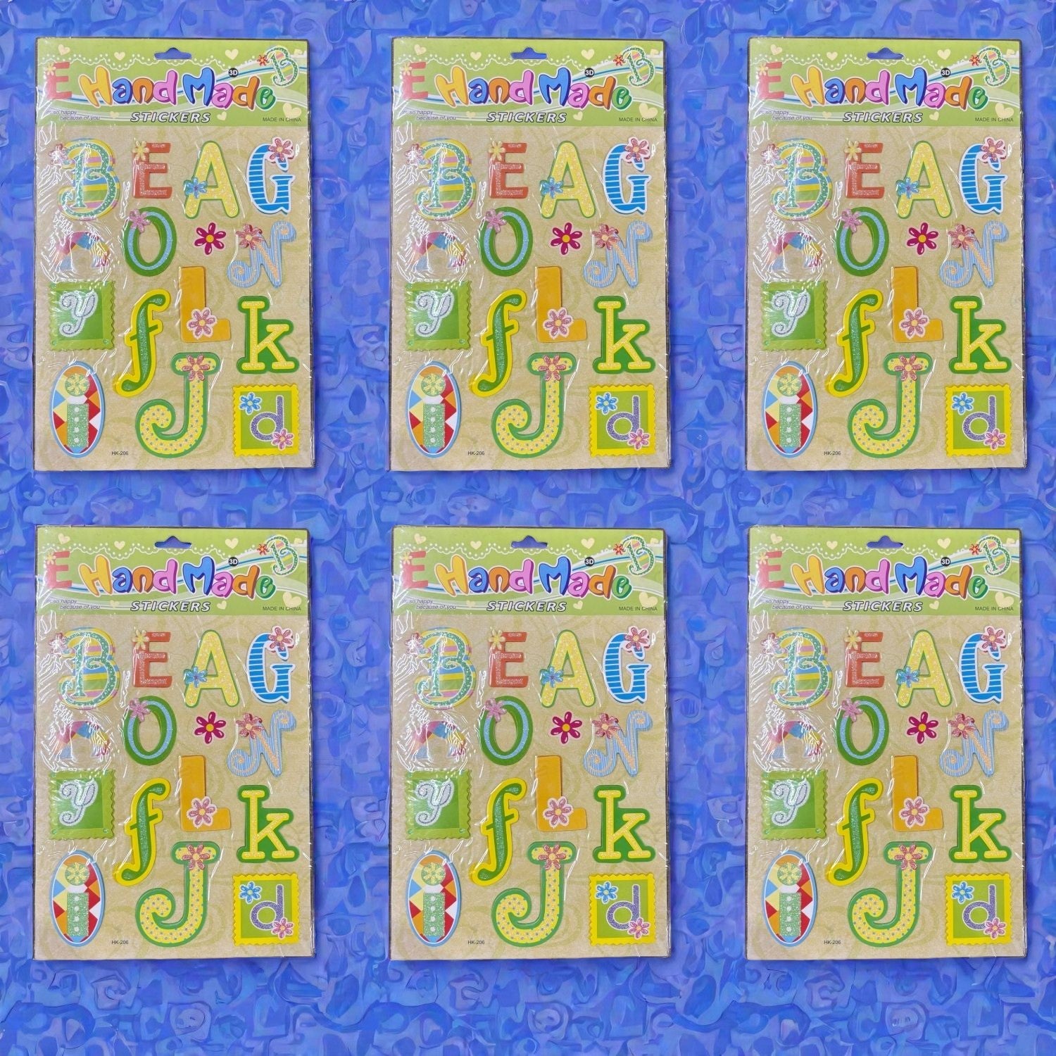 Self Adhesive Sticker Pack for Kids | Colorful Sticker for Art & Craft | Creative Sticker for Numbers Activities | Fun DIY Decorative Stickers Set - Apkamart #Style_Pack Of 6