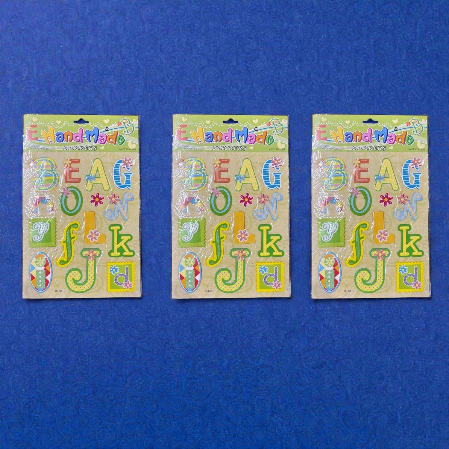 Self Adhesive Sticker Pack for Kids | Colorful Sticker for Art & Craft | Creative Sticker for Numbers Activities | Fun DIY Decorative Stickers Set - Apkamart #Style_Pack Of 3