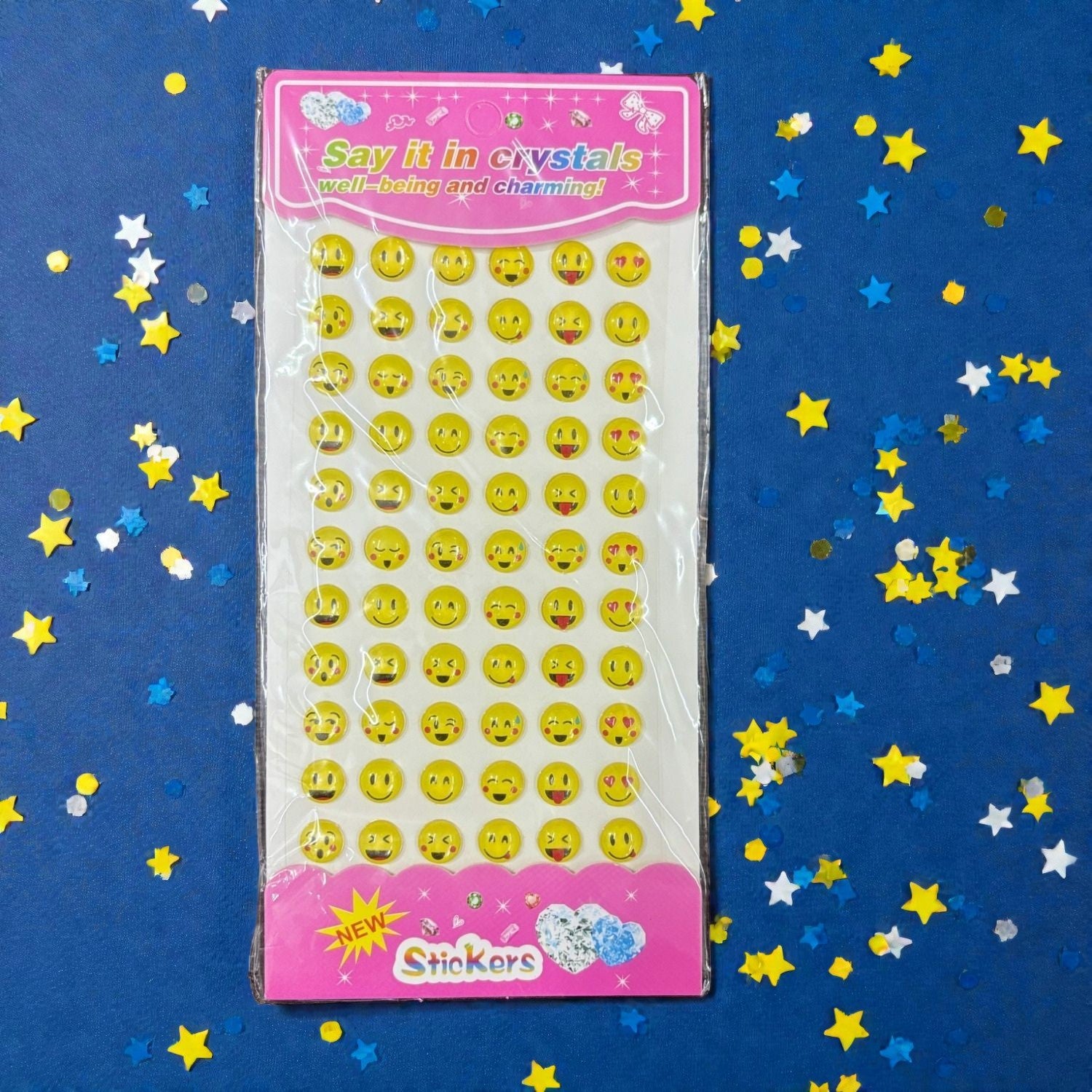 3D Sticker Pack for Kids | Fun Smile & Flower Design 3D Sticker Set for Craft DIY Scrapbooking School Project & Art Activities - Apkamart #Style_Pack Of 1