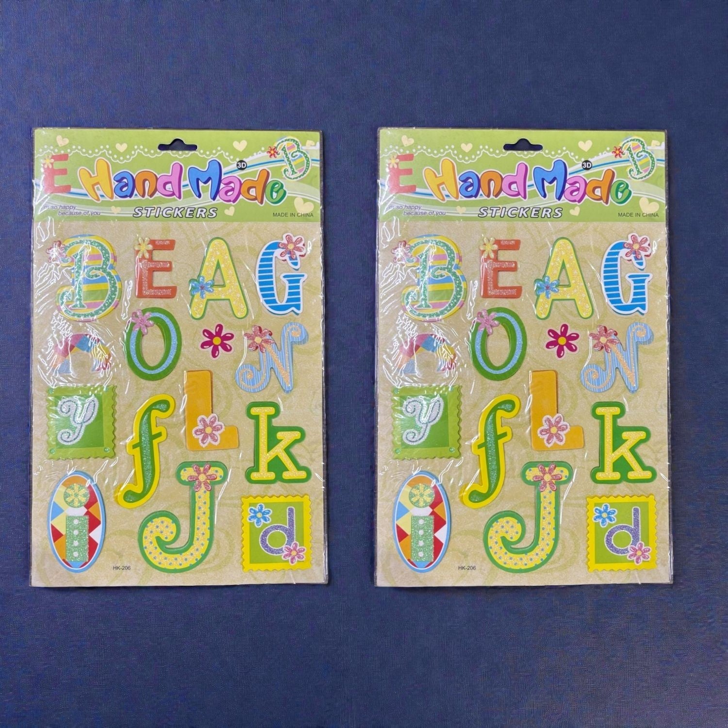 Self Adhesive Sticker Pack for Kids | Colorful Sticker for Art & Craft | Creative Sticker for Numbers Activities | Fun DIY Decorative Stickers Set - Apkamart #Style_Pack Of 2