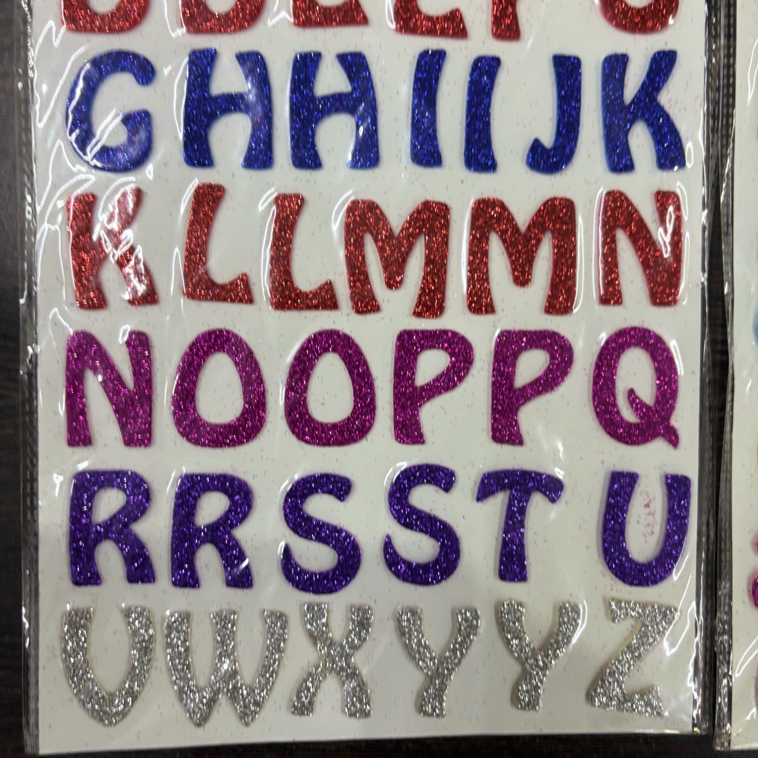 Glitter Sticker Set with Alphabet & Numbers Design | Glitter Foam Sheet Sticker | Self Adhesive Glitter Stickers for Kids Craft DIY Projects Scrapbooking School Use