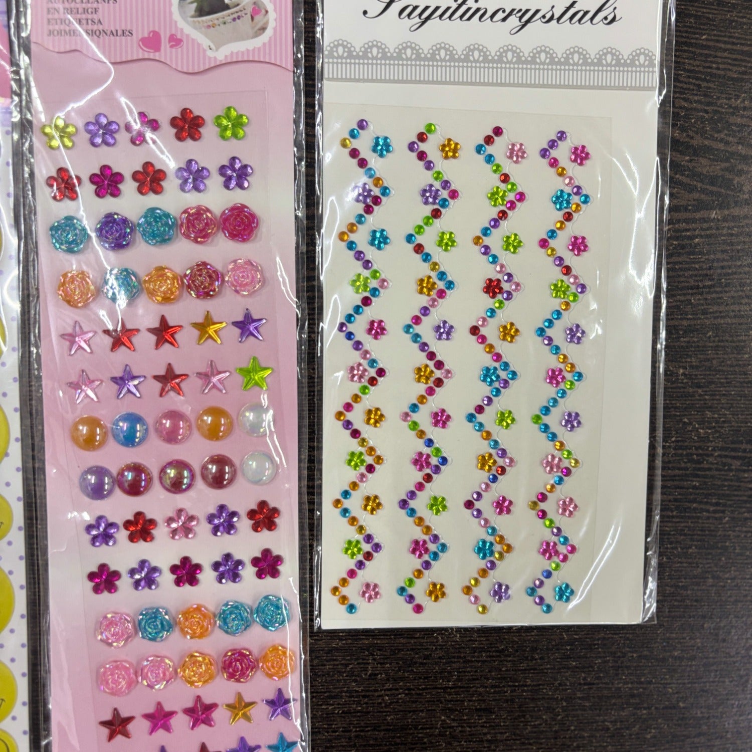 3D Sticker Pack for Kids | Fun Smile & Flower Design 3D Sticker Set for Craft DIY Scrapbooking School Project & Art Activities