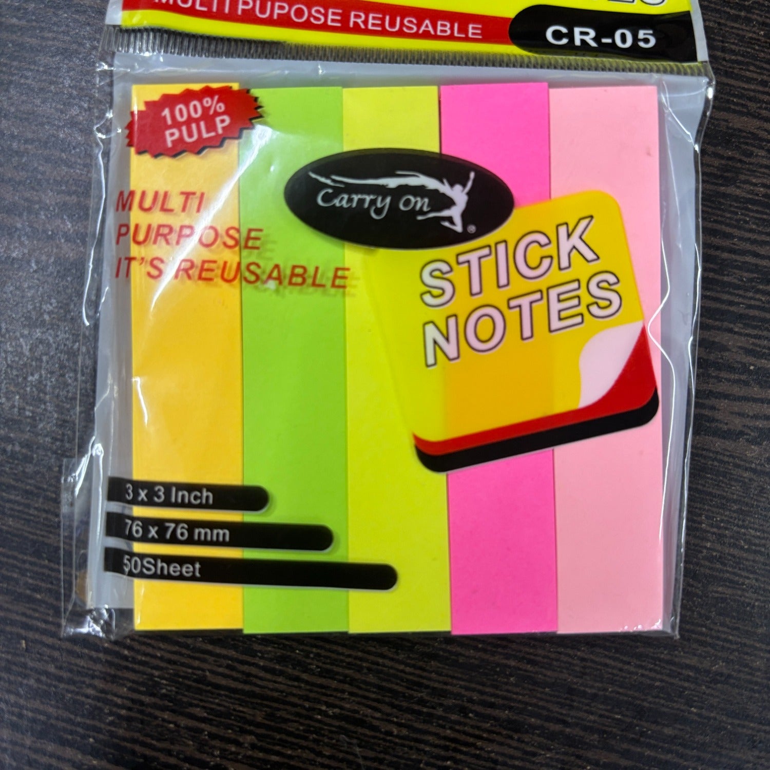 Sticky Notes| Small Removable Sticky Note Pad for Office & Study | Sticky Notes for Book Tabs & Sticker Notes Paper Organiser Multicolor Memo Pads