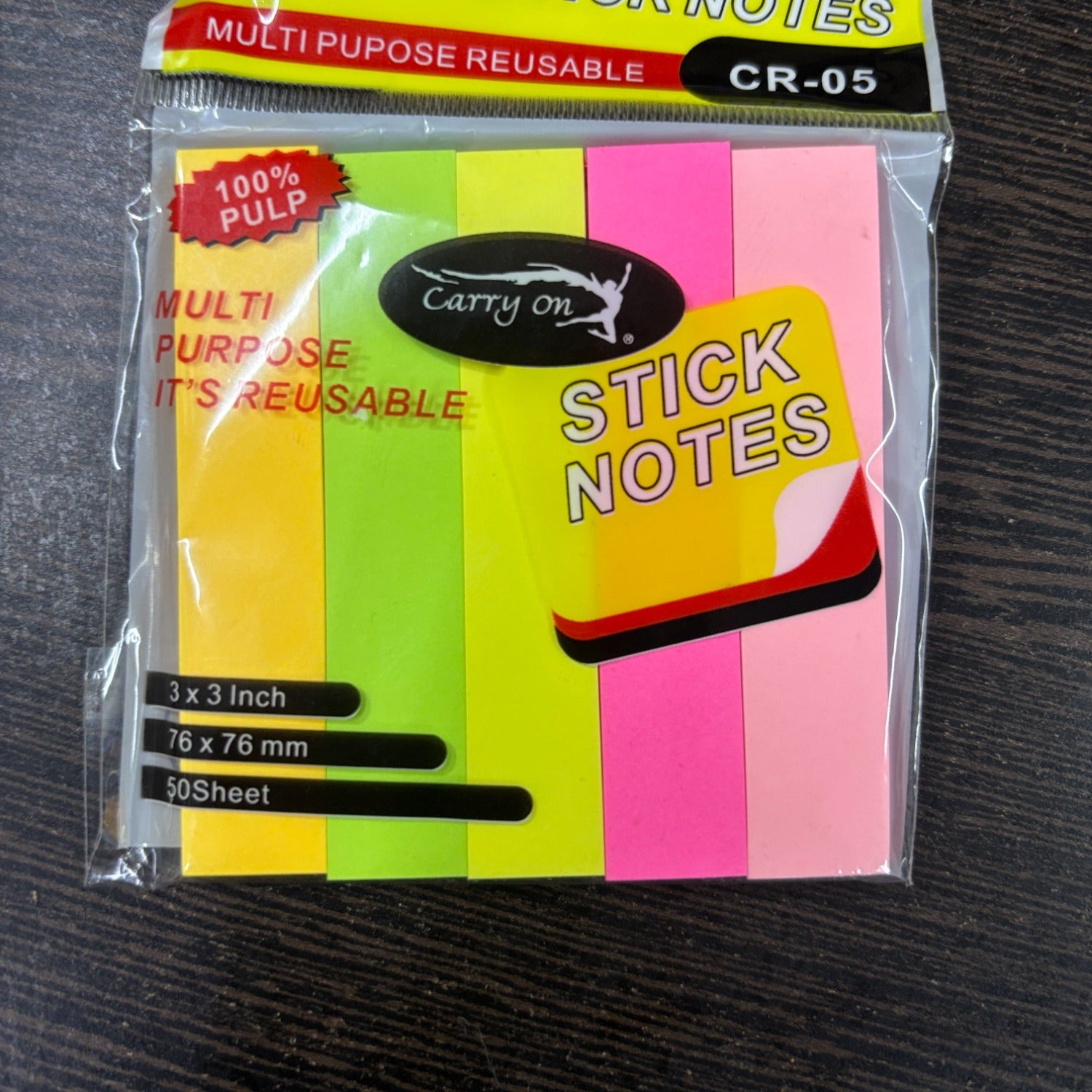 Sticky Notes| Small Removable Sticky Note Pad for Office & Study | Sticky Notes for Book Tabs & Sticker Notes Paper Organiser Multicolor Memo Pads
