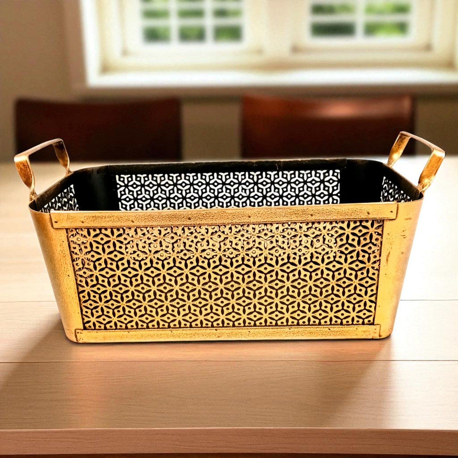 Storage Basket | Decorative Fruit Basket & Storage Basket | Durable Utility Organizer for Kitchen, Dining & Home Decor - 17 Inch - Apkamart