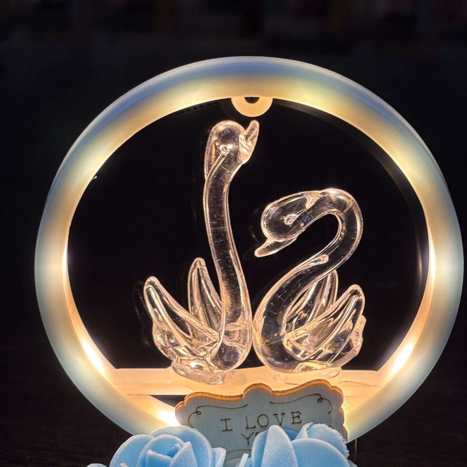 LED Couple Showpiece | Romantic Light Love Statue for Bedroom, Living Room & Table Décor | Gift for Valentine, Wedding & Anniversary - 6 Inch - Apkamart #Style_Design 1