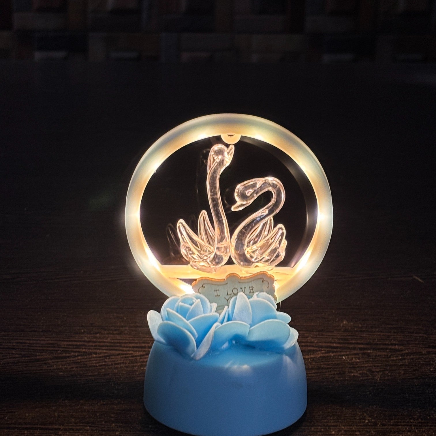 LED Couple Showpiece | Romantic Light Love Statue for Bedroom, Living Room & Table Décor | Gift for Valentine, Wedding & Anniversary - 6 Inch - Apkamart #Style_Design 1