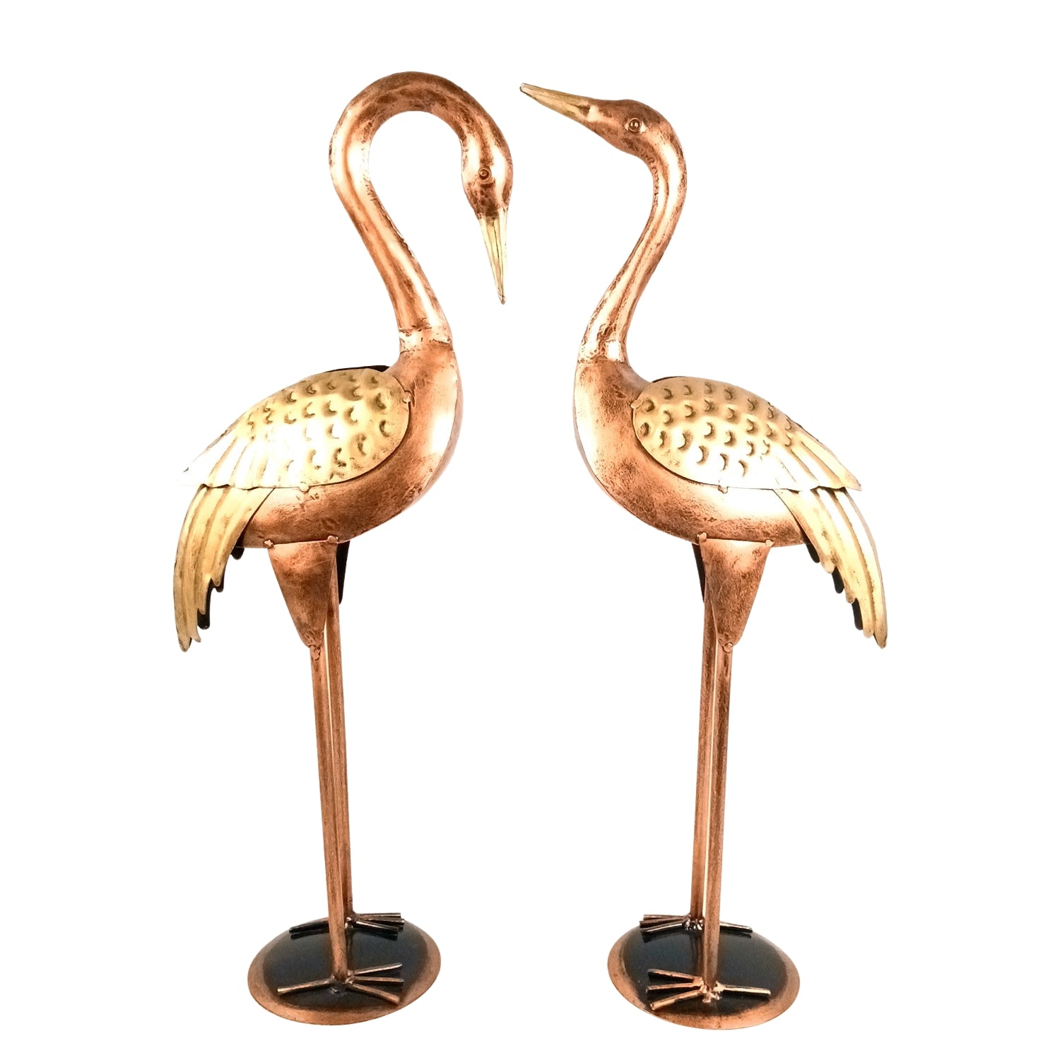 Swan Showpiece Set | Decorative Swan Statue for Home Décor | Elegant Corner Floor Showpiece for Living Room, Bedroom & Hall - 24 Inch (Set Of 2) - Apkamart