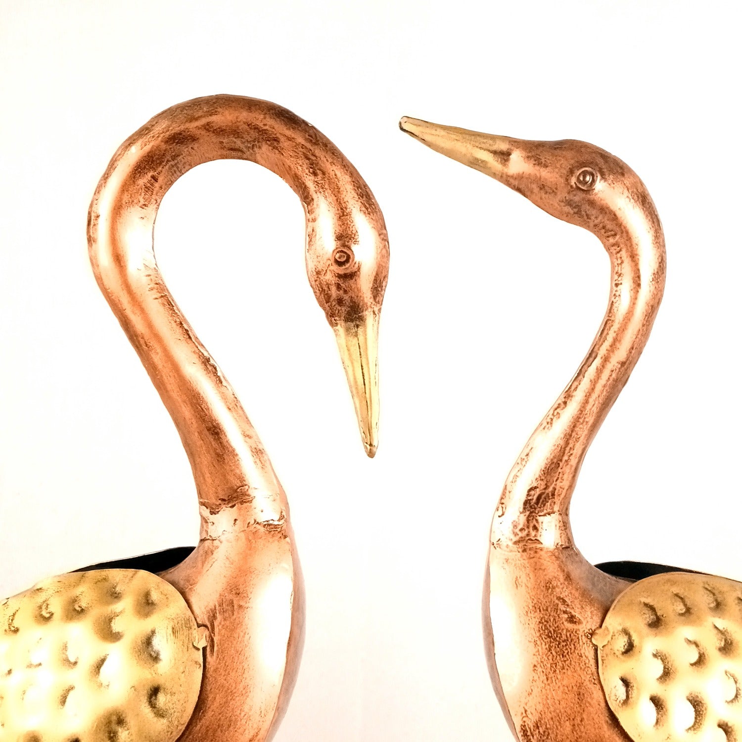 Swan Showpiece Set | Decorative Swan Statue for Home Décor | Elegant Corner Floor Showpiece for Living Room, Bedroom & Hall - 24 Inch (Set Of 2) - Apkamart