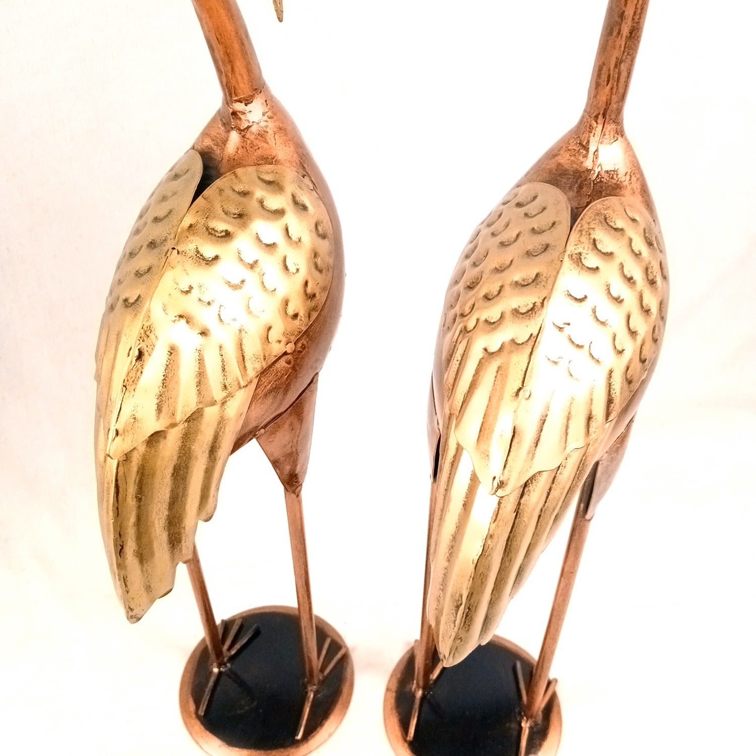 Swan Showpiece Set | Decorative Swan Statue for Home Décor | Elegant Corner Floor Showpiece for Living Room, Bedroom & Hall - 24 Inch (Set Of 2) - Apkamart