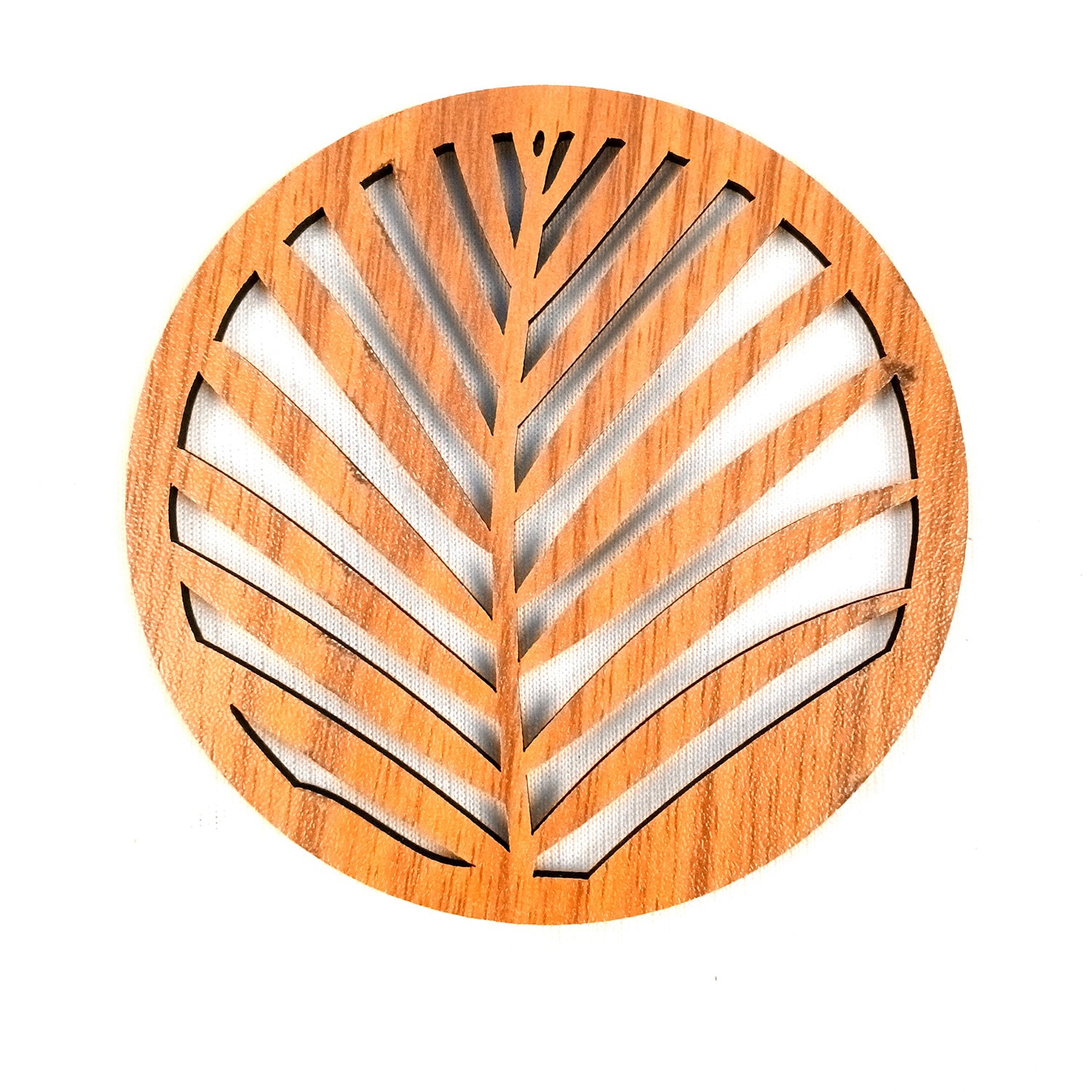 Tea Coasters | Wooden Coffee Coaster Set With Stand | Heat Pad | Dining Table Decor - For Kitchen, Tables, Hot Pots, Cups, Mugs - 5 Inch - Apkamart