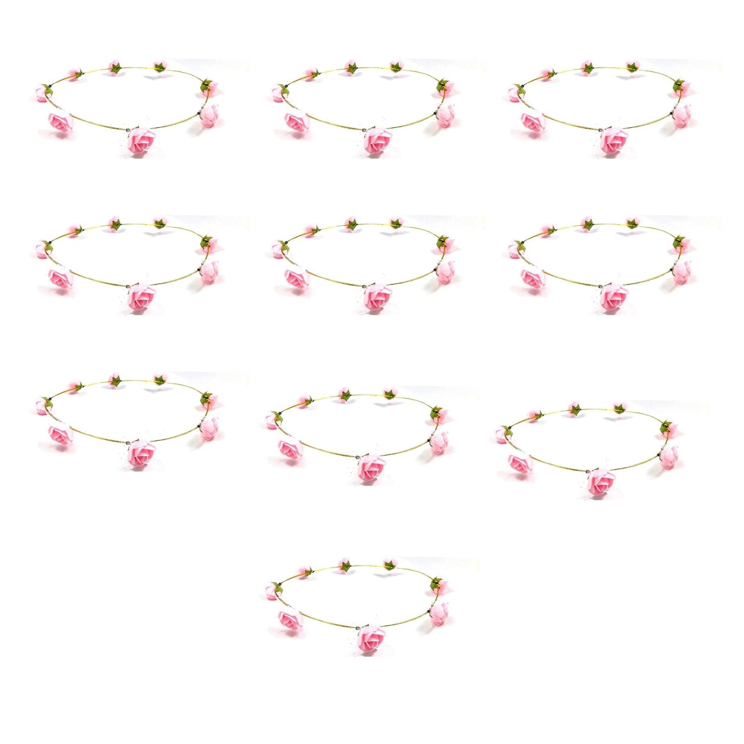 Birthday Crown for Girls | Birthday Girl Crown Headband for Kids Birthday Party Celebration, Cake Cutting, Photoshoot & Princess Theme Events - Apkamart #Style_Pack Of 10