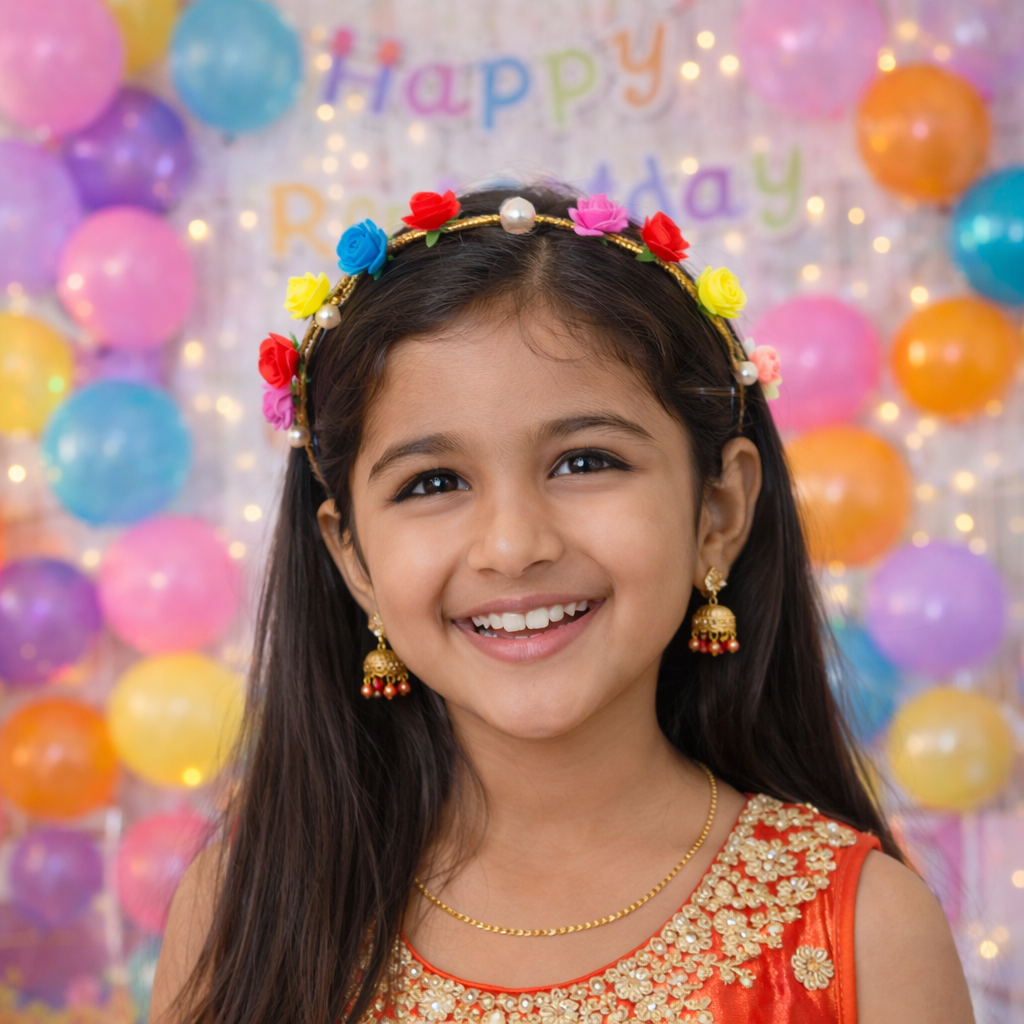 Floral Crown Tiara | Flower Crown Headband for Women and Girls | Artificial Flower Crown for Wedding Party Festival Birthday Bridal Photoshoot