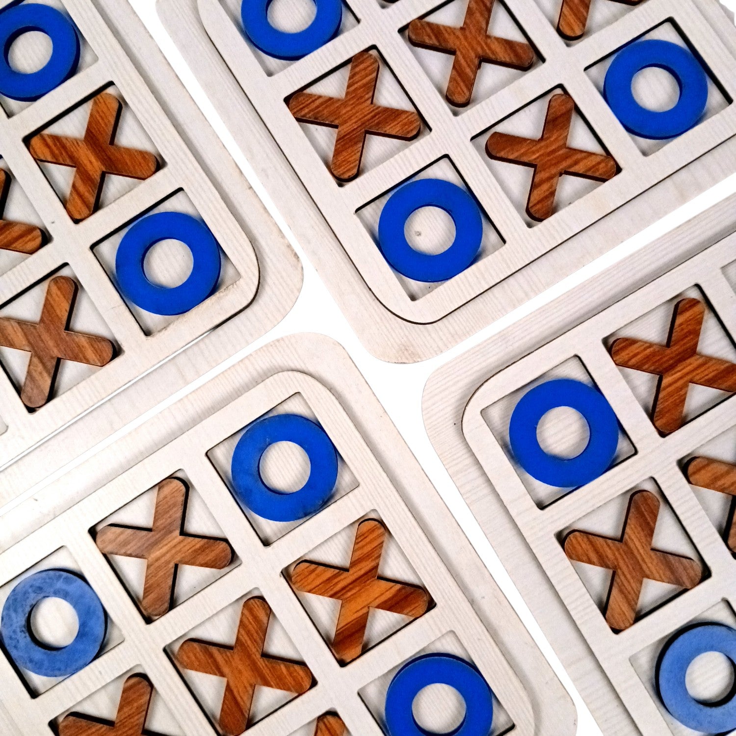 Tic Tac Toe Toy | Zero and Cross Game | Family Board Game - for Kids & Adults, Boys, Girls, Birthday Gifts, Return Gift - 6 Inch (Pack Of 4) - Apkamart