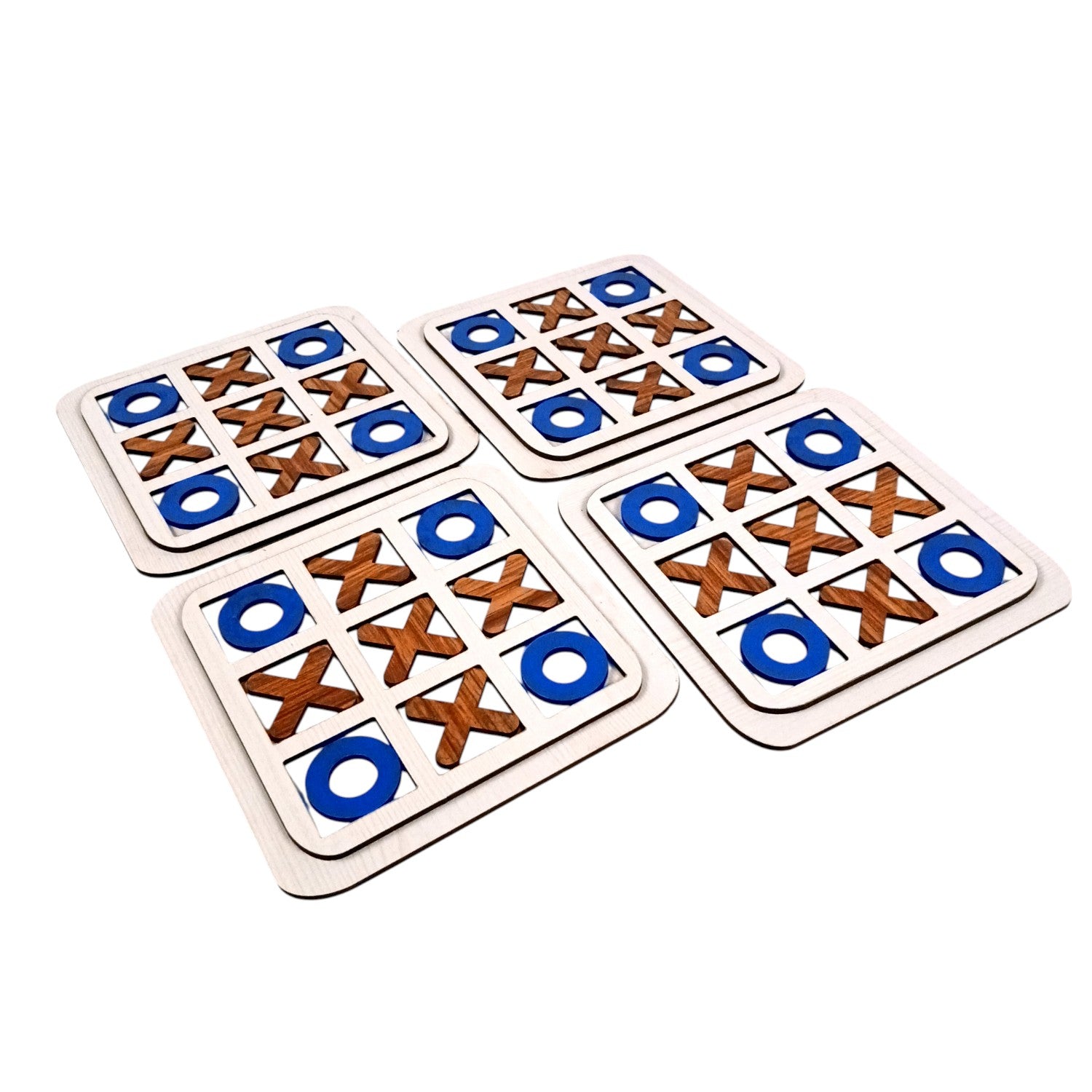 Tic Tac Toe Toy | Zero and Cross Game | Family Board Game - for Kids & Adults, Boys, Girls, Birthday Gifts, Return Gift - 6 Inch (Pack Of 4) - Apkamart