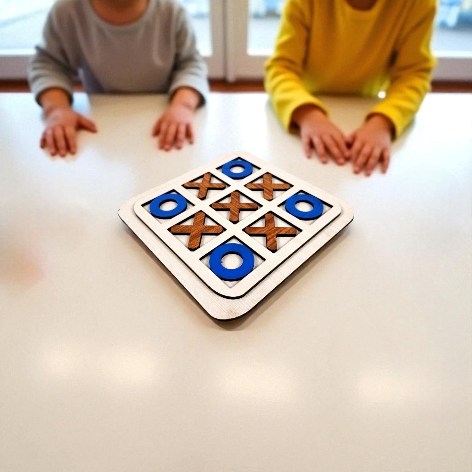 Tic Tac Toe Toy | Zero and Cross Game | Family Board Game - for Kids & Adults, Boys, Girls, Birthday Gifts, Return Gift - 6 Inch (Pack Of 4) - Apkamart