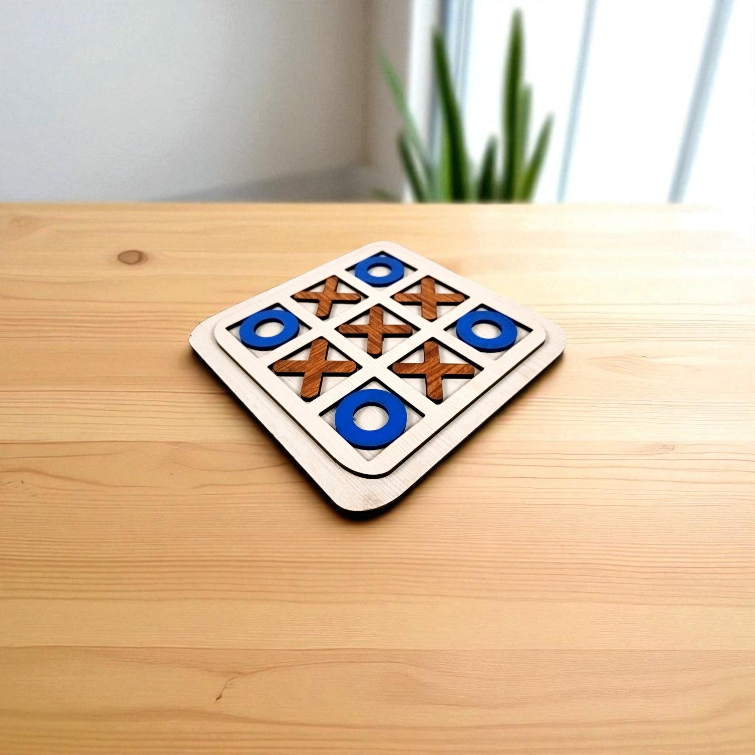 Tic Tac Toe Toy | Zero and Cross Game | Family Board Game - for Kids & Adults, Boys, Girls, Birthday Gifts, Return Gift - 6 Inch (Pack Of 4) - Apkamart