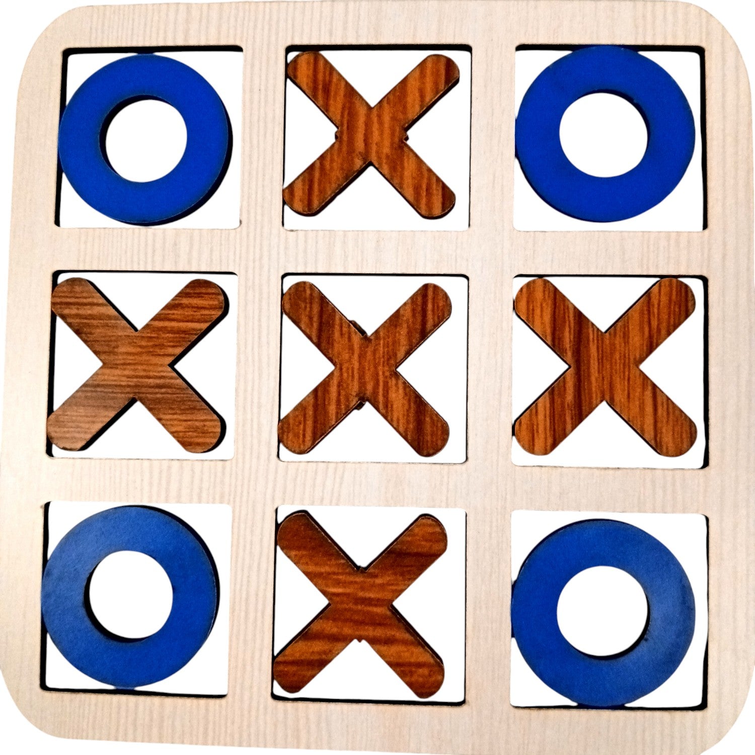 Tic Tac Toe Toy | Zero and Cross Game | Family Board Game - for Kids & Adults, Boys, Girls, Birthday Gifts, Return Gift - 6 Inch (Pack Of 2) - Apkamart