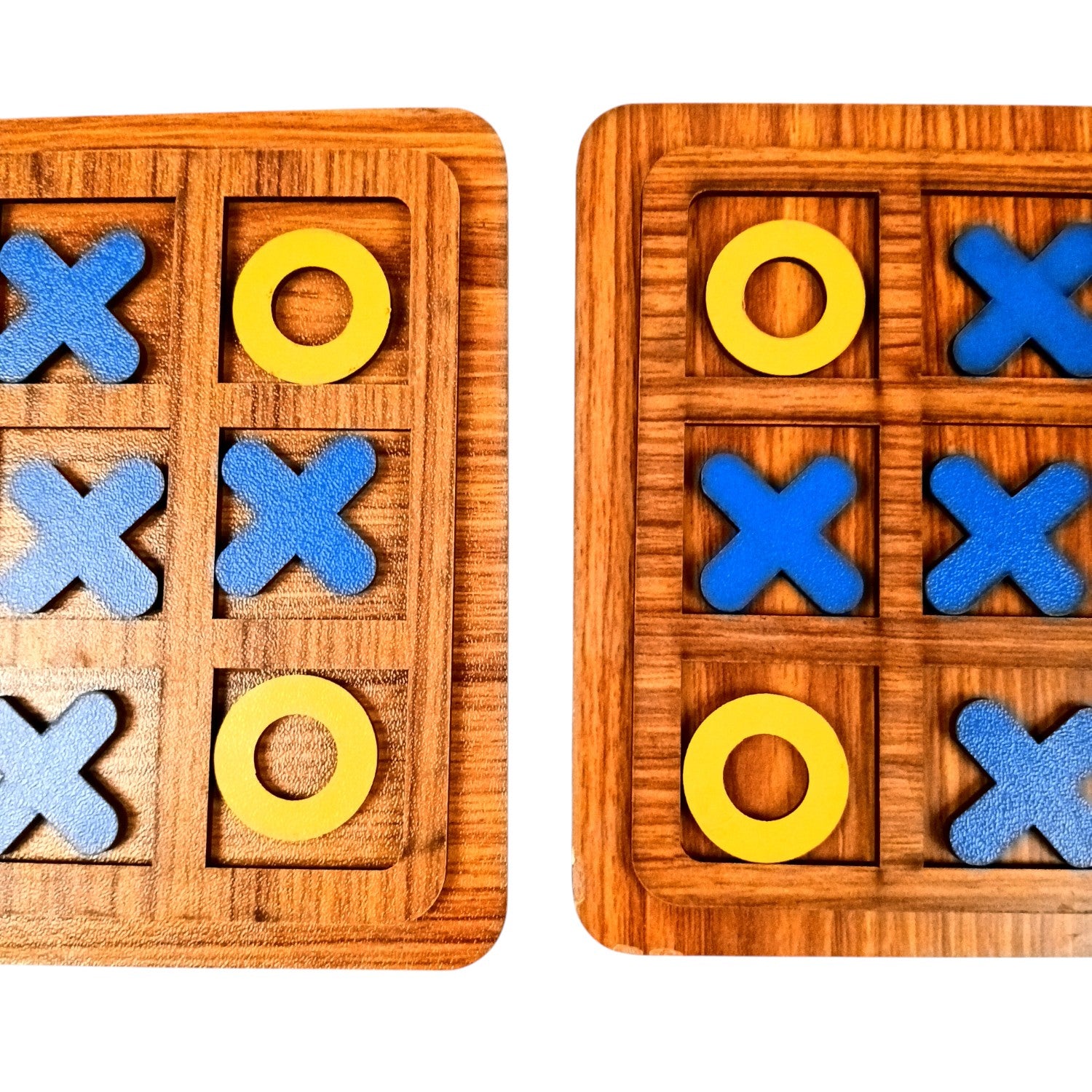 Tic Tac Toe Toy | Zero and Cross Game | Family Board Game - for Kids & Adults, Boys, Girls, Birthday, Return Gift - 6 Inch (Pack Of 2) - Apkamart