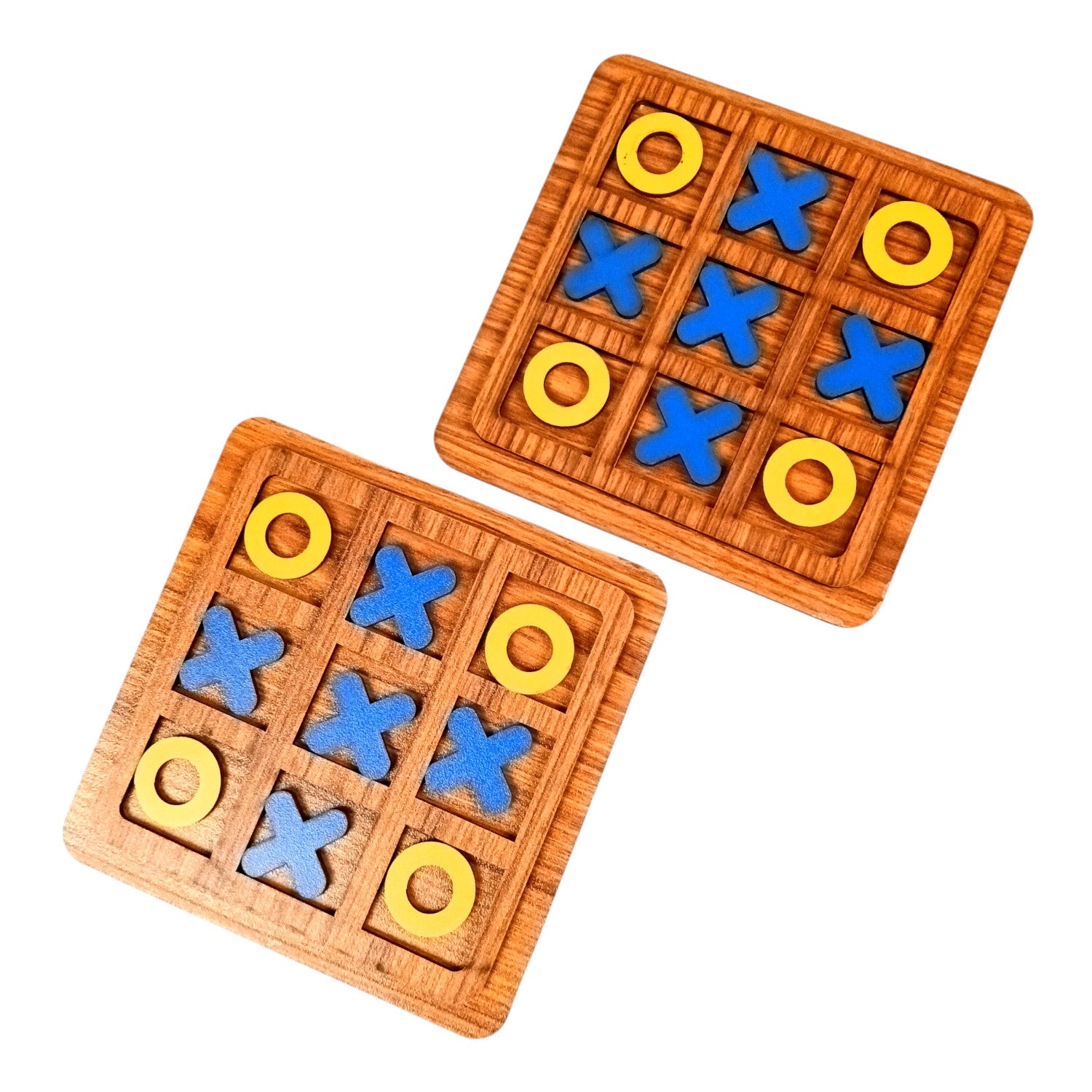 Tic Tac Toe Toy | Zero and Cross Game | Family Board Game - for Kids & Adults, Boys, Girls, Birthday, Return Gift - 6 Inch (Pack Of 2) - Apkamart