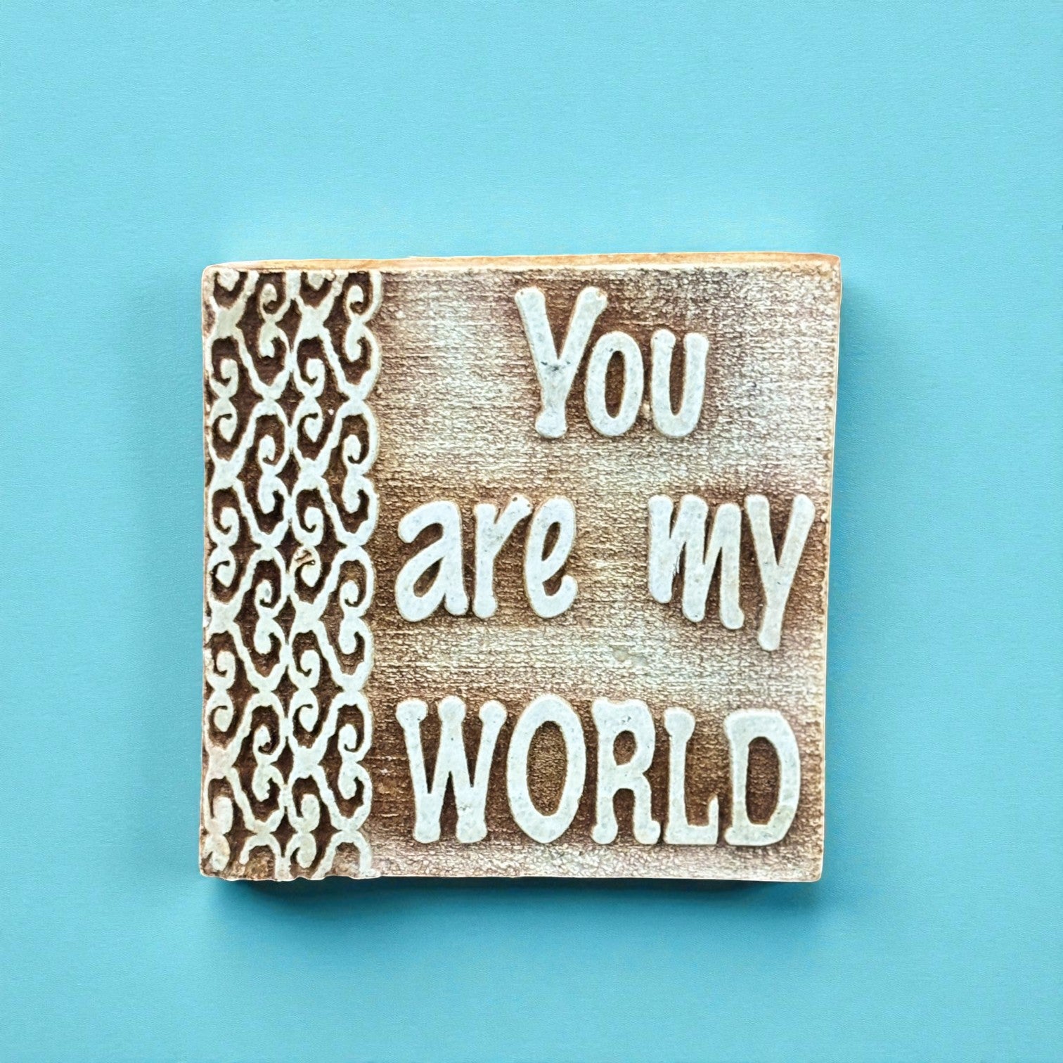 Tile with Stand & Love Message | Romantic Valentine Gift for Her & Him | Anniversary Showpiece with Quote | Decorative Table Gift for Couples & Home Decor - 4 Inch - Apkamart #Style_Design 4