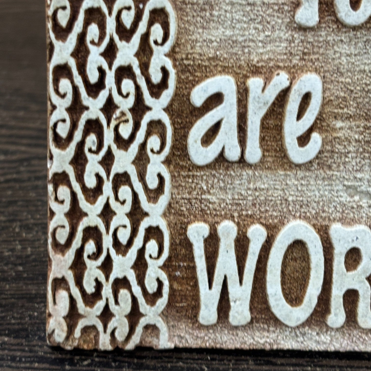 Tile with Stand & Love Message | Romantic Valentine Gift for Her & Him | Anniversary Showpiece with Quote | Decorative Table Gift for Couples & Home Decor - 4 Inch - Apkamart #Style_Design 4