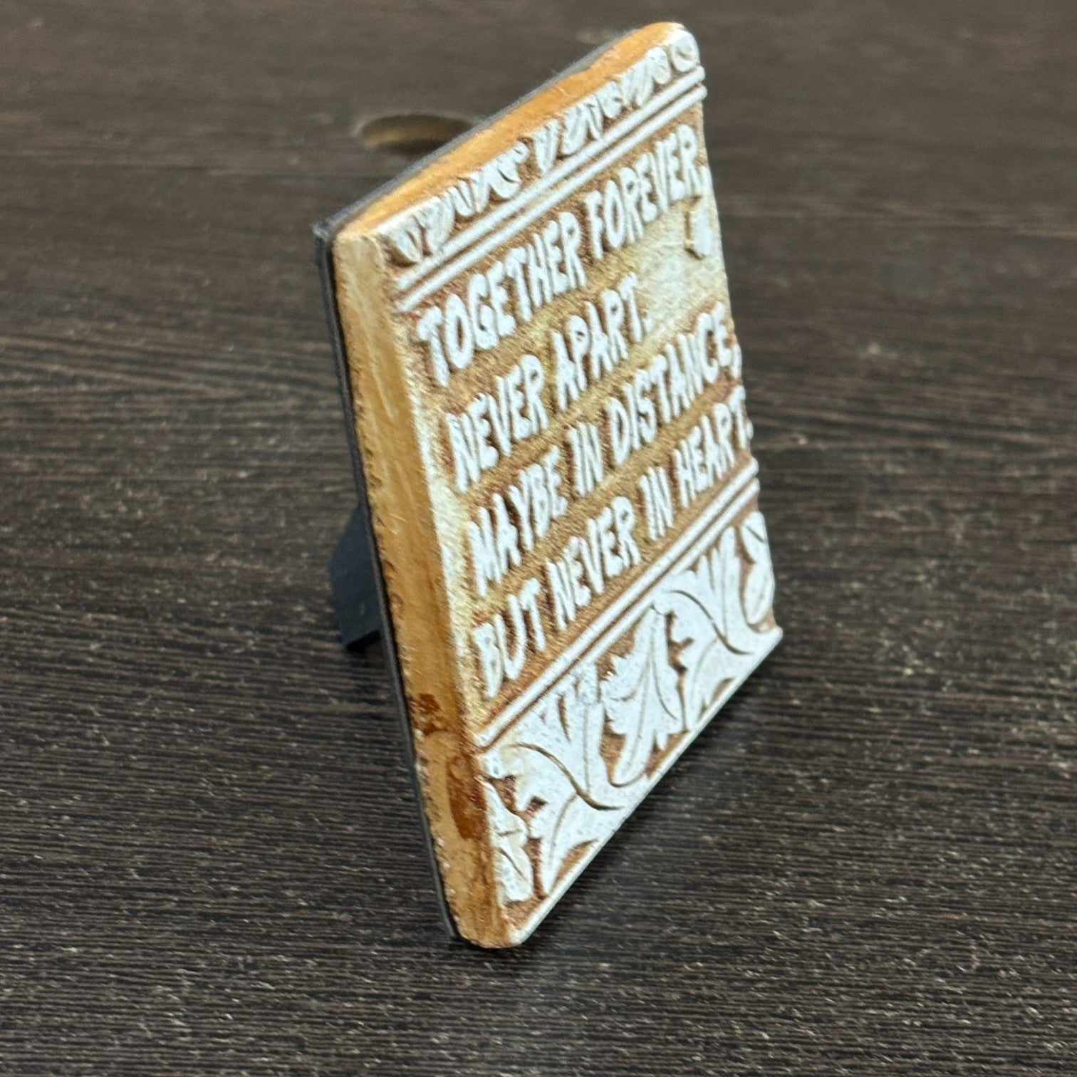 Tile with Stand & Love Message | Romantic Valentine Gift for Her & Him | Anniversary Showpiece with Quote | Decorative Table Gift for Couples & Home Decor - 4 Inch - Apkamart #Style_Design 2