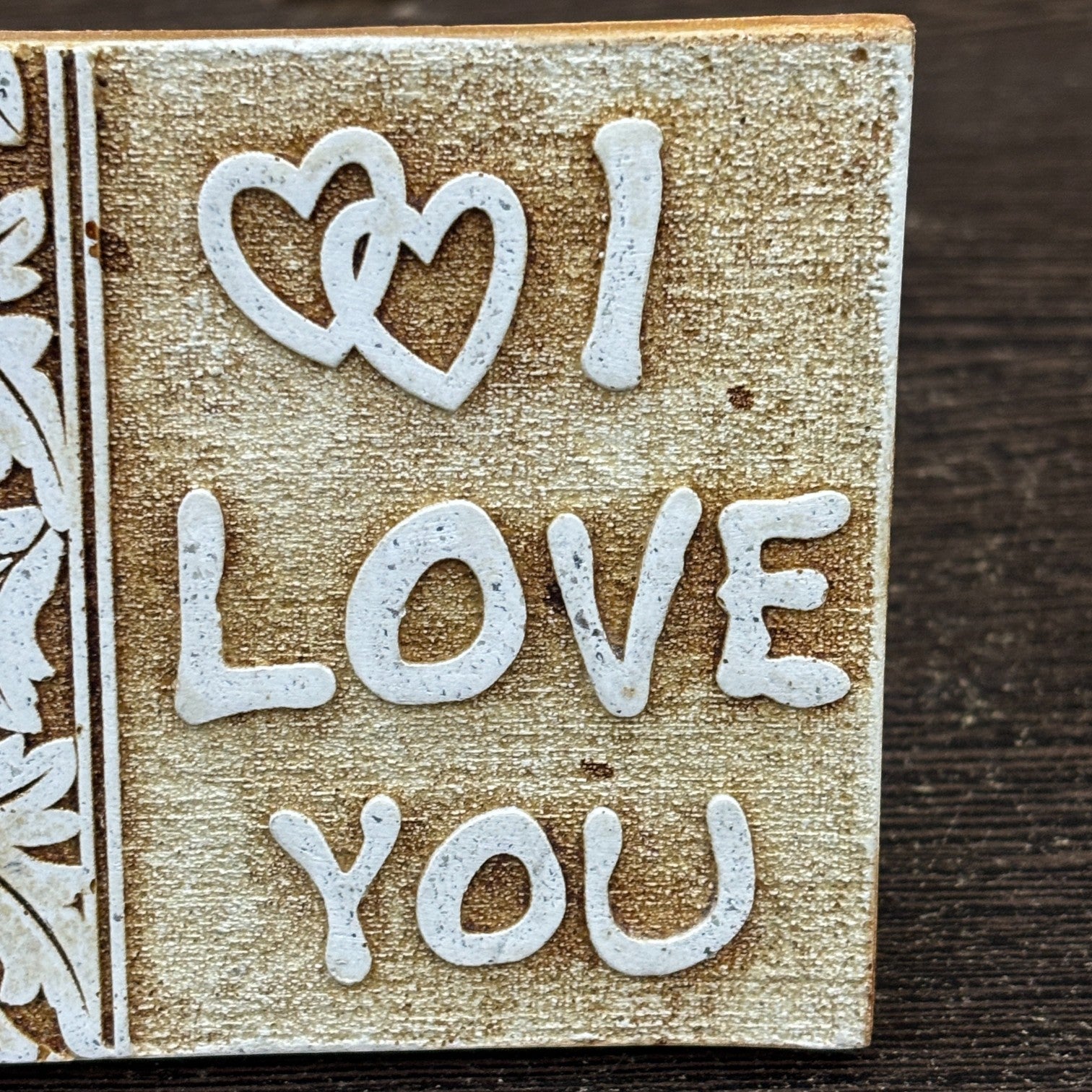 Tile with Stand & Love Message | Romantic Valentine Gift for Her & Him | Anniversary Showpiece with Quote | Decorative Table Gift for Couples & Home Decor - 4 Inch - Apkamart #Style_Design 3