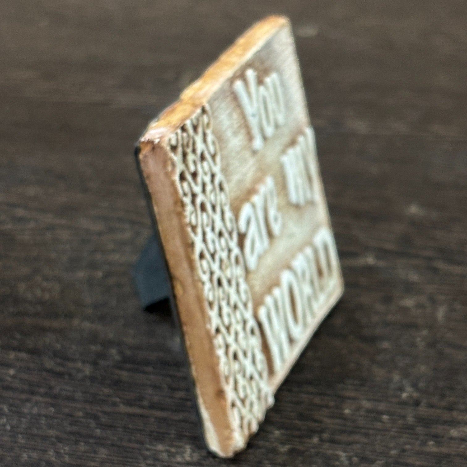 Tile with Stand & Love Message | Romantic Valentine Gift for Her & Him | Anniversary Showpiece with Quote | Decorative Table Gift for Couples & Home Decor - 4 Inch - Apkamart #Style_Design 4