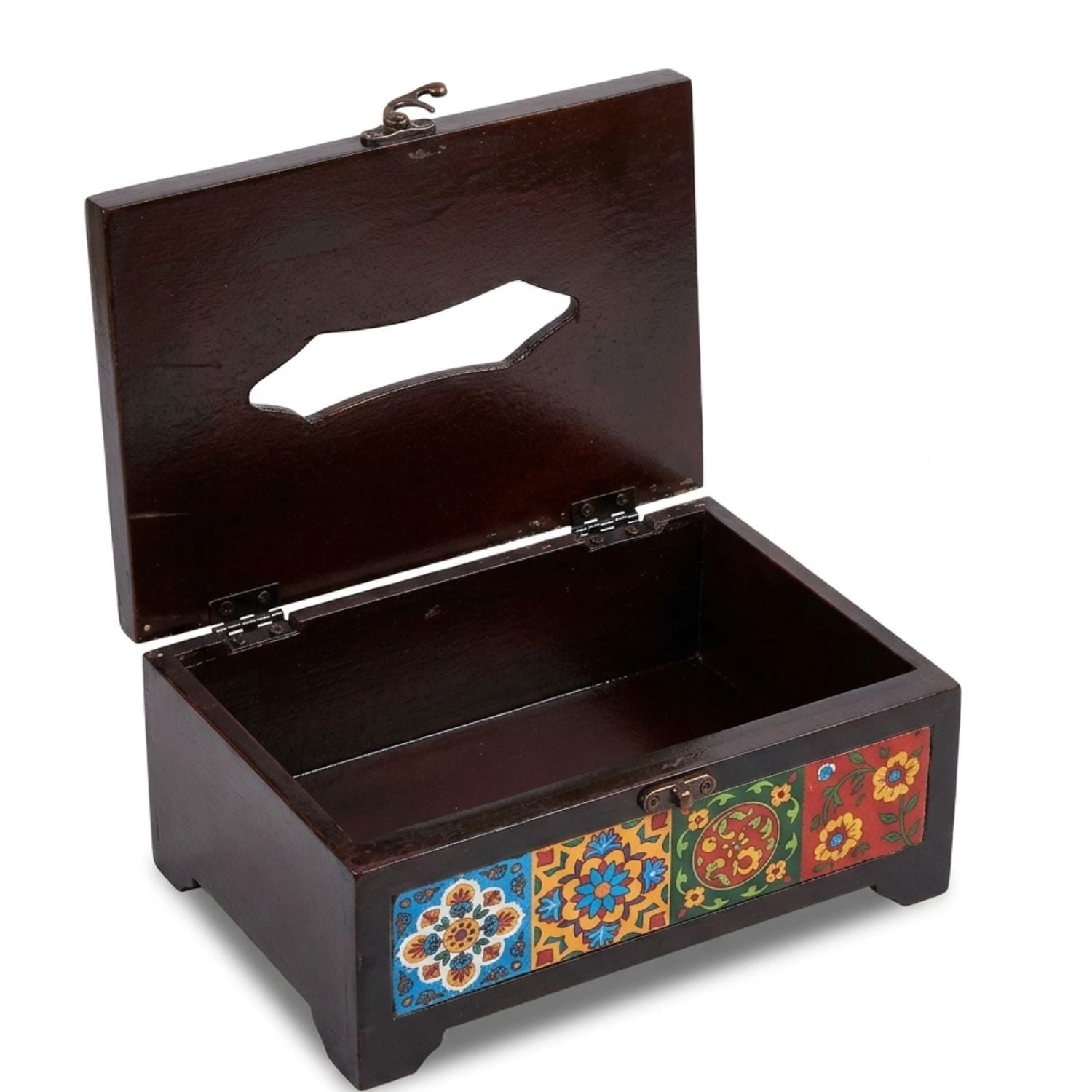 Wooden Tissue Holder for Dining Table, Living Room & Office - 4 Inch