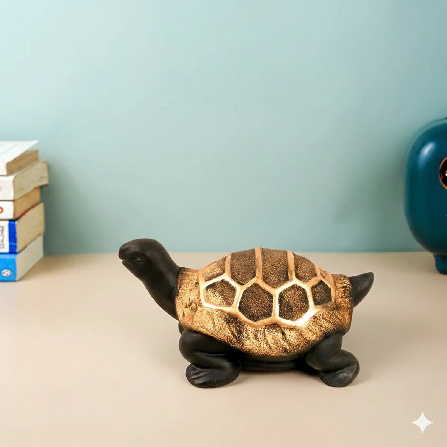 Tortoise Feng Shui Showpiece Set | Lucky Tortoise Statue for Vastu & Home Décor | Showpiece for Home | Decorative Animal Figurine for Living Room, Gifting - 10 Inch - Apkamart