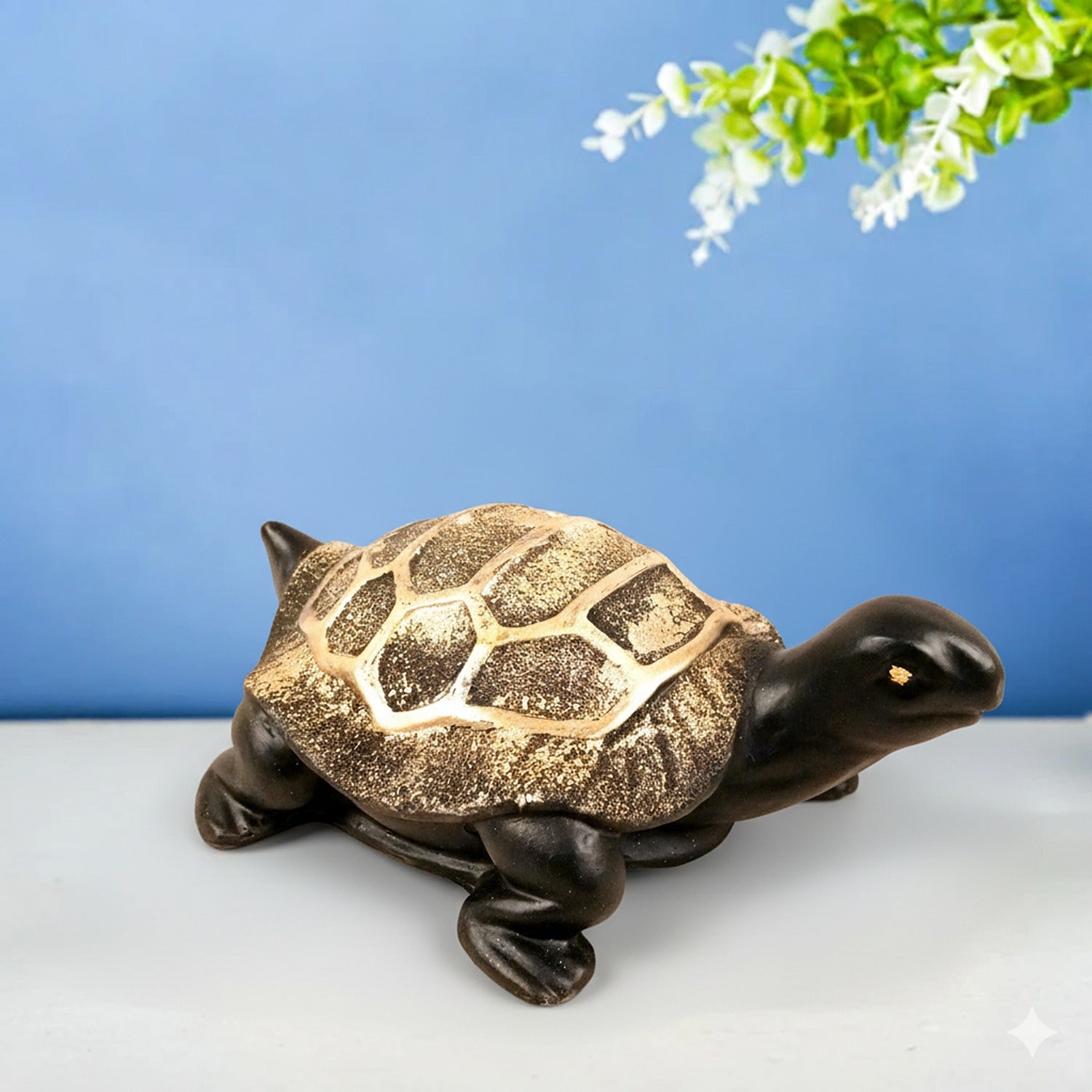 Tortoise Feng Shui Showpiece Set | Lucky Tortoise Statue for Vastu & Home Décor | Showpiece for Home | Decorative Animal Figurine for Living Room, Gifting - 12 Inch - Apkamart
