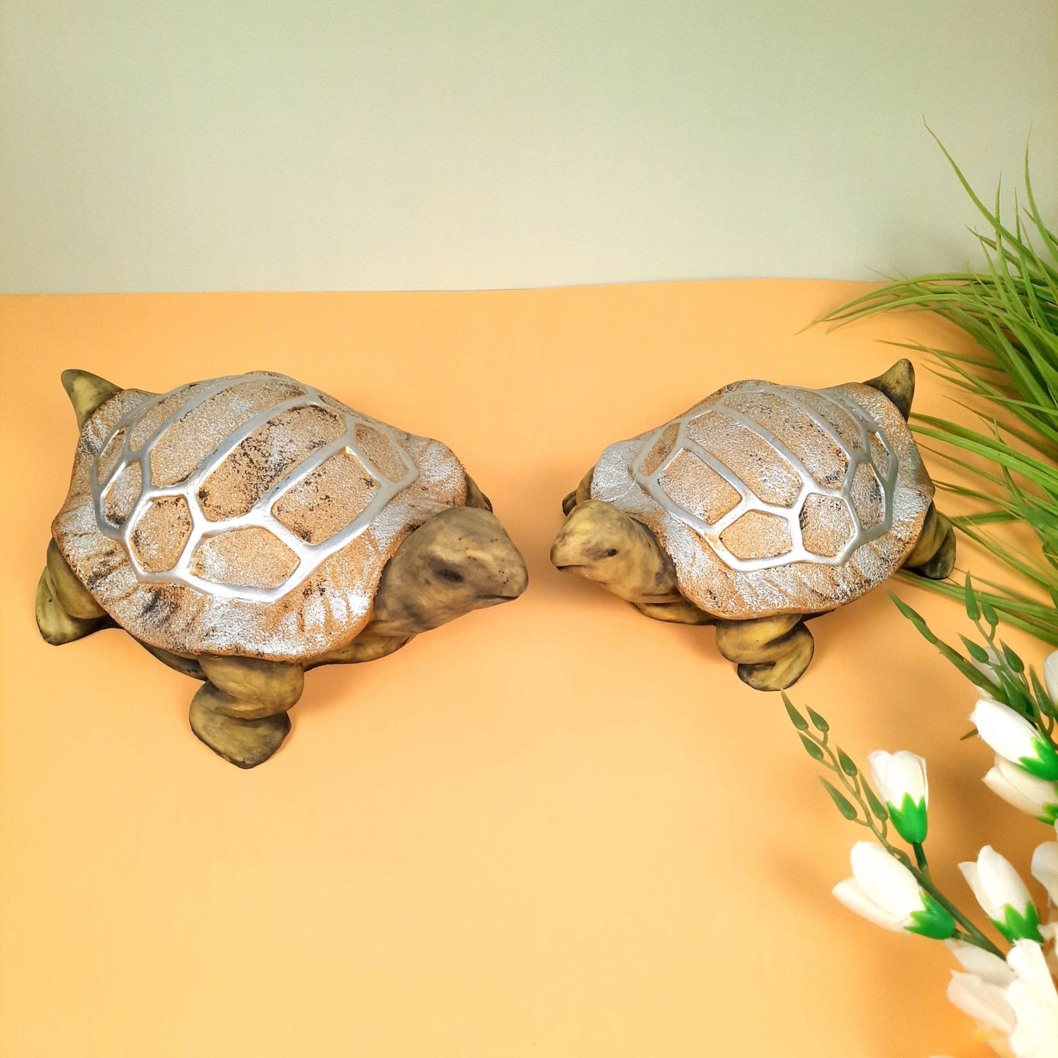 Tortoise Feng Shui Showpiece for Good Luck | Turtle Figurines for Good Luck & Positive Energy - for Home Decor, Living Room, Office & Gift - 8 Inch - apkamart #Style_Style 1