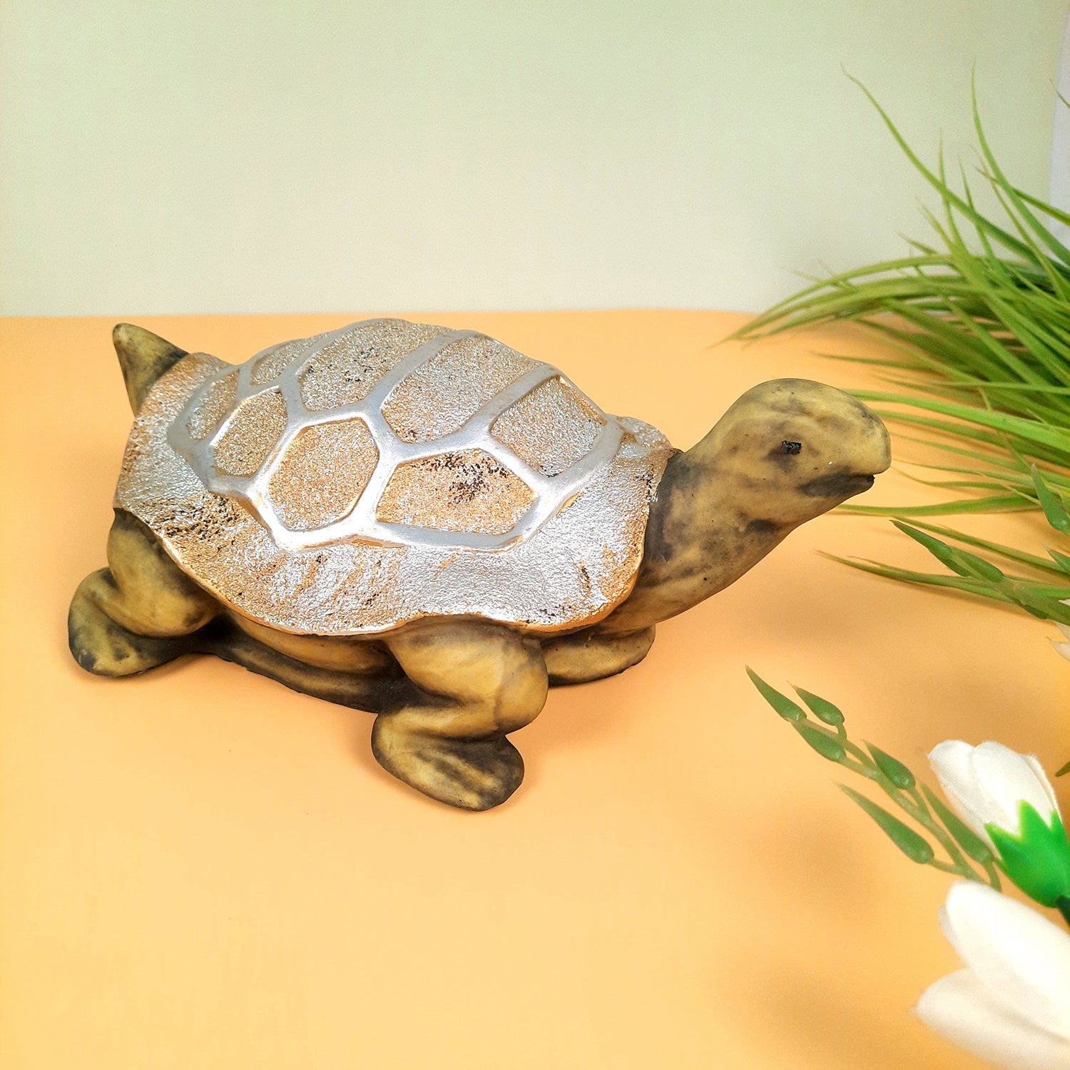 Tortoise Feng Shui Showpiece for Good Luck | Turtle Figurines for Good Luck & Positive Energy - for Home Decor, Living Room, Office & Gift - 8 Inch - apkamart #Style_Style 1