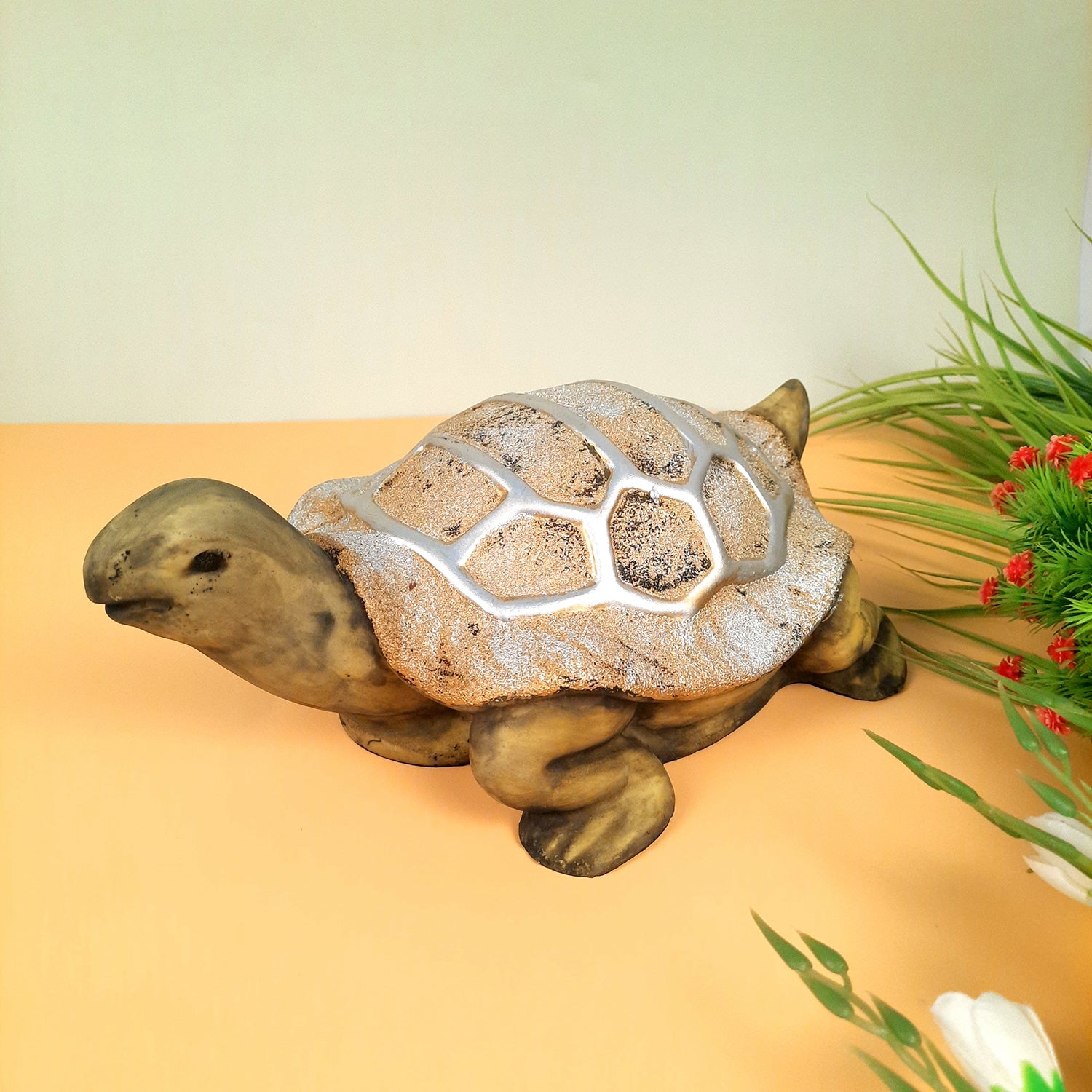 Tortoise Feng Shui Showpiece for Good Luck | Turtle Figurines for Good Luck & Positive Energy - for Home Decor, Living Room, Office & Gift - 8 Inch - apkamart #Style_Style 1