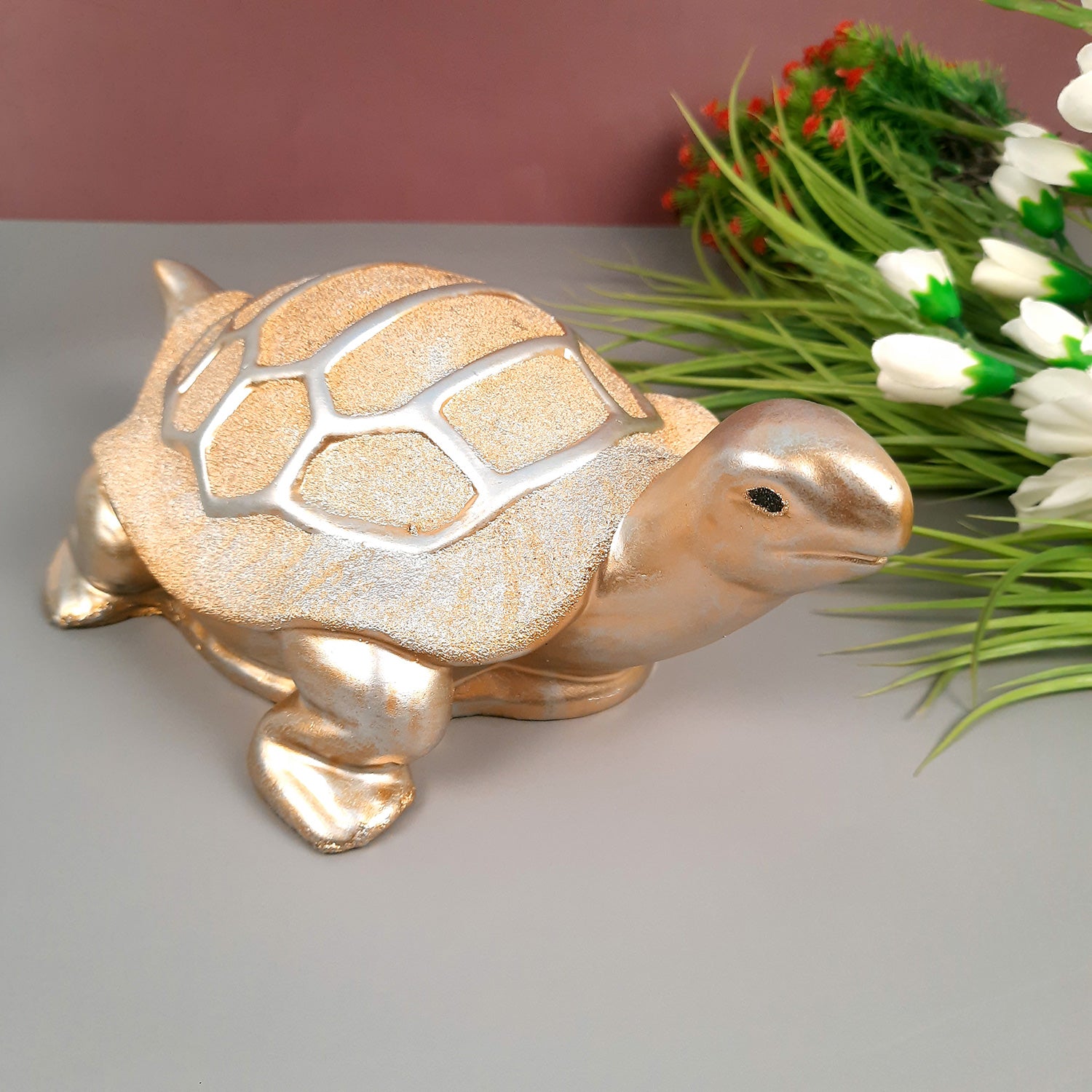 Feng Shui Tortoise Showpiece Set for Good Luck | Turtle Figurines for Good Luck & Positive Energy - For Home Decor, Living Room, Office & Gift Success - Apkamart #Style_Style 1