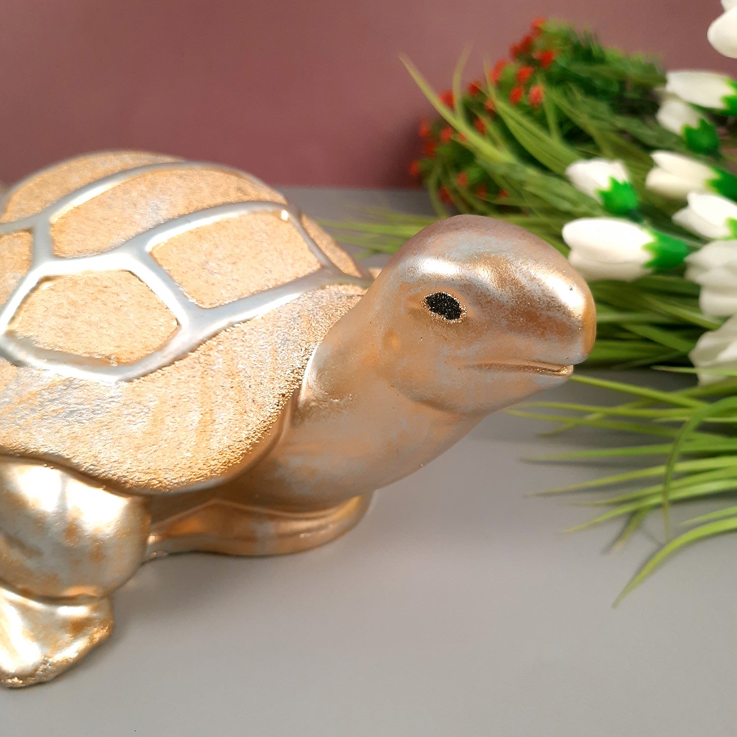 Feng Shui Tortoise Showpiece Set for Good Luck | Turtle Figurines for Good Luck & Positive Energy - For Home Decor, Living Room, Office & Gift Success - Apkamart #Style_Style 2