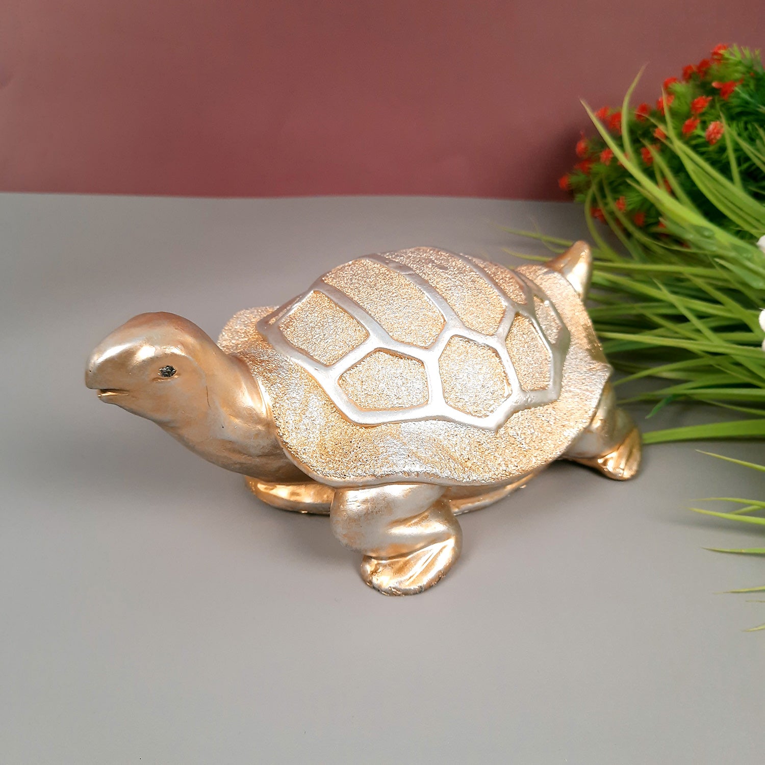 Feng Shui Tortoise Showpiece Set for Good Luck | Turtle Figurines for Good Luck & Positive Energy - For Home Decor, Living Room, Office & Gift Success - Apkamart #Style_Style 2