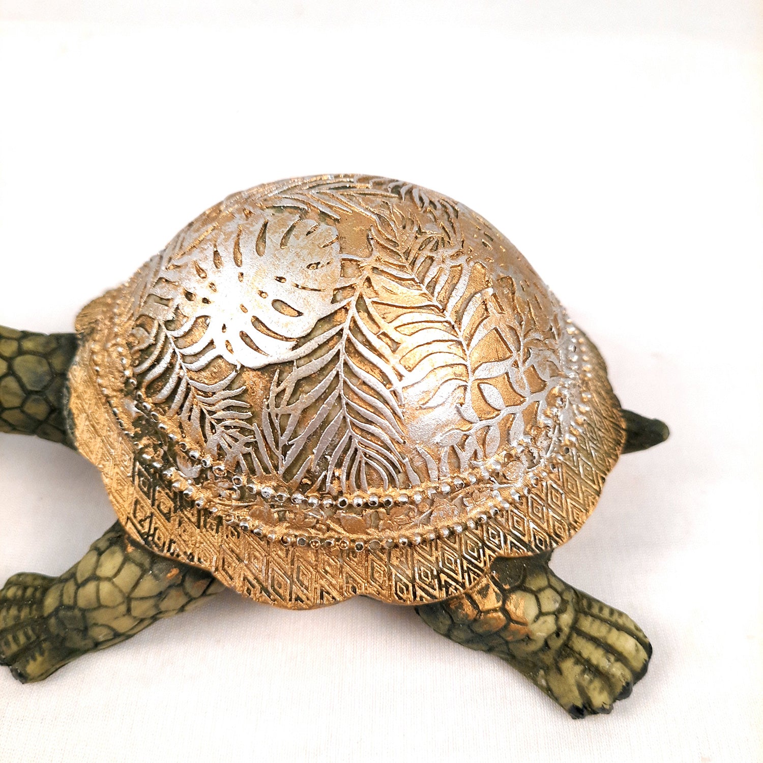 Fengshui Turtle Pair Showpiece Set for Good Luck | Tortoise Figurines for Positive Energy - For Home Decor, Living Room, Office & Gift - Pack of 2 - Apkamart